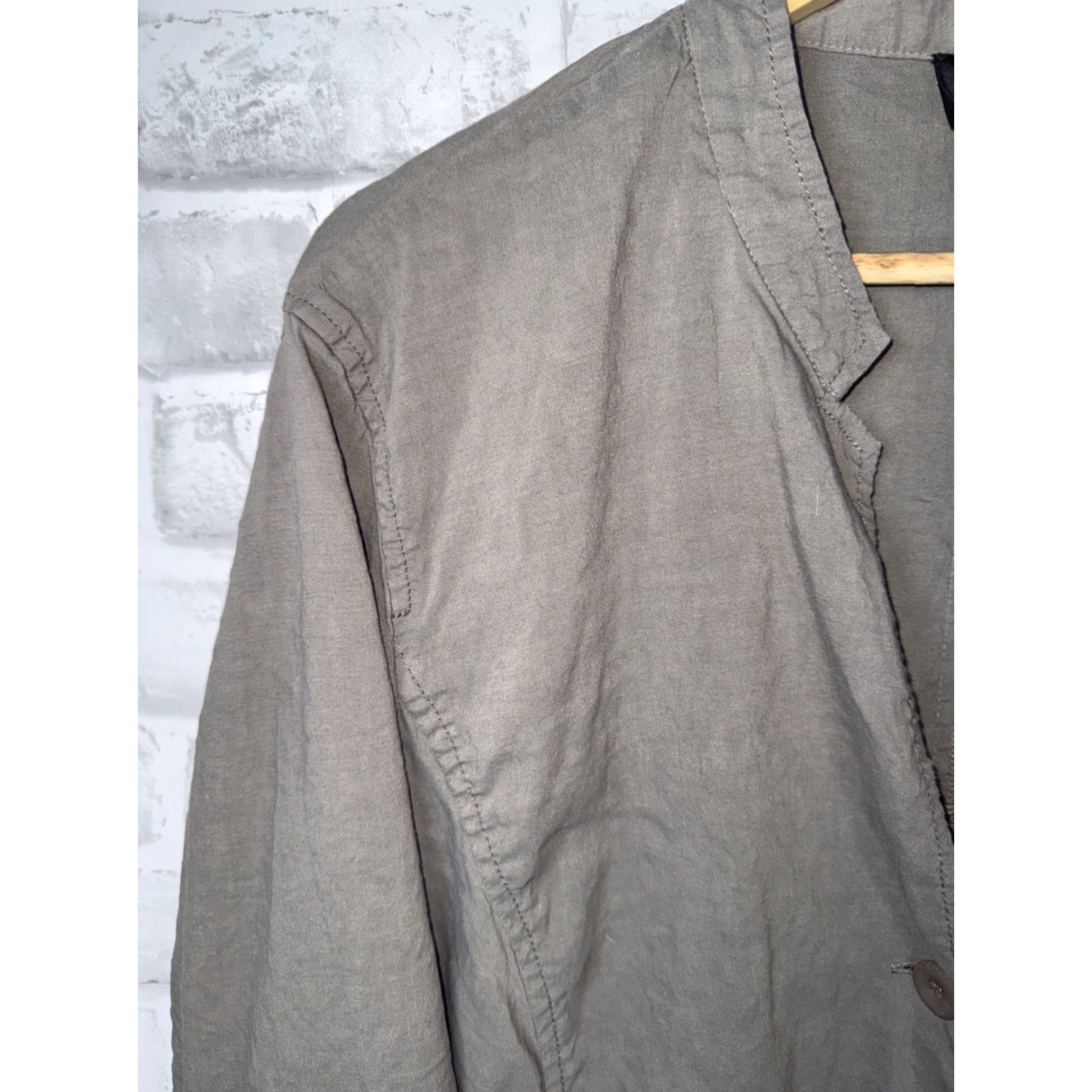 Eileen Fisher VINTAGE Eileen Fisher Women’s Jacket Linen Blend 1X Beige Italian Style Full Zip Size XL / US 12-14 / IT 48-50 - 6 Thumbnail