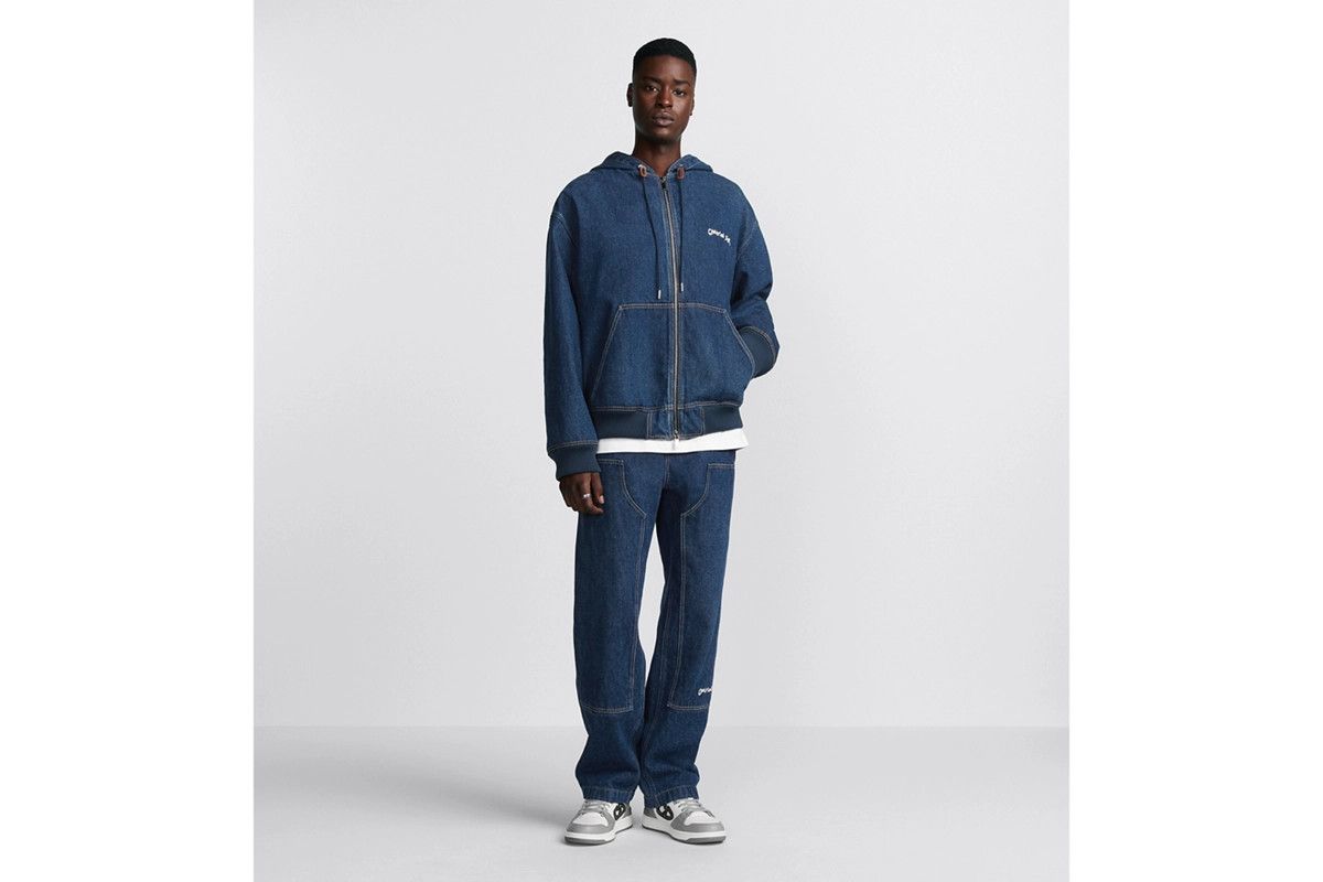 Dior o1bcso1str0226 Tag Hooded Jacket in Blue Size US M / EU 48-50 / 2 - 5 Thumbnail