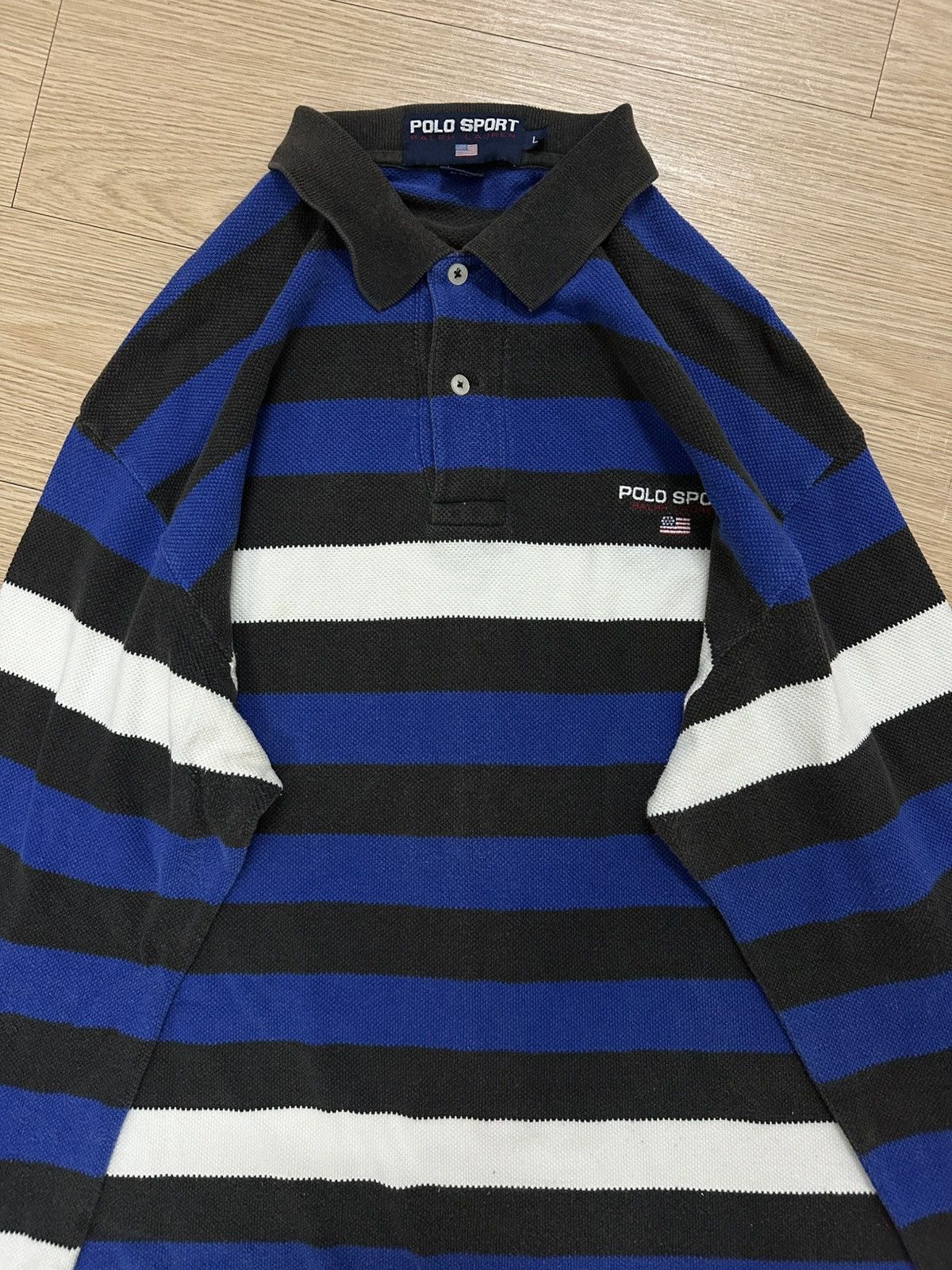 Polo Ralph Lauren × Ralph Lauren × Ralph Lauren Sport Rare And Beautiful Polo Sport Ralph Lauren Polo L/S Shirt Size US L / EU 52-54 / 3 - 3 Thumbnail