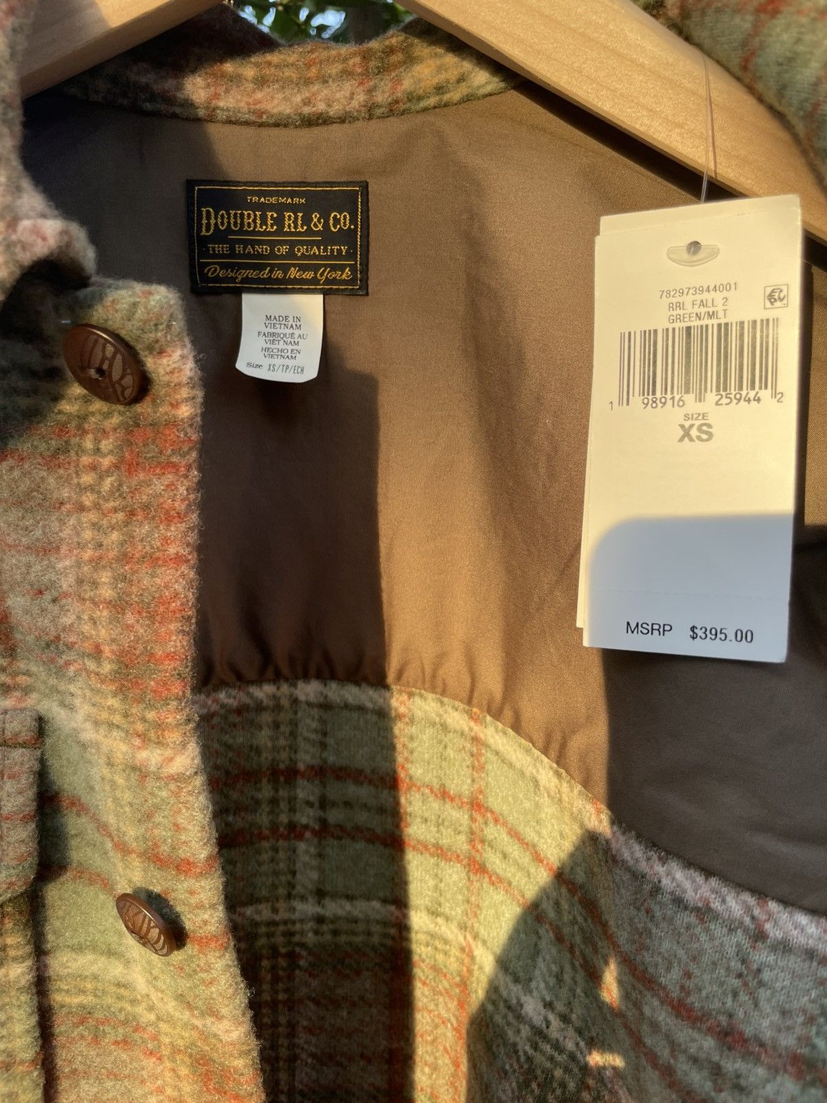 RRL Ralph Lauren RRL Ralph Lauren Plaid Wool Knit Western Shirt XS Size US XS / EU 42 / 0 - 15 Thumbnail