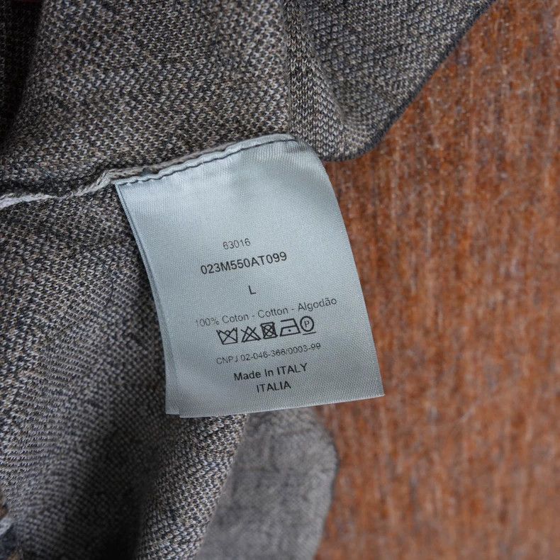 Dior Dior Beige full-print pattern logo knitted long-sleeved sh Size US L / EU 52-54 / 3 - 5 Thumbnail