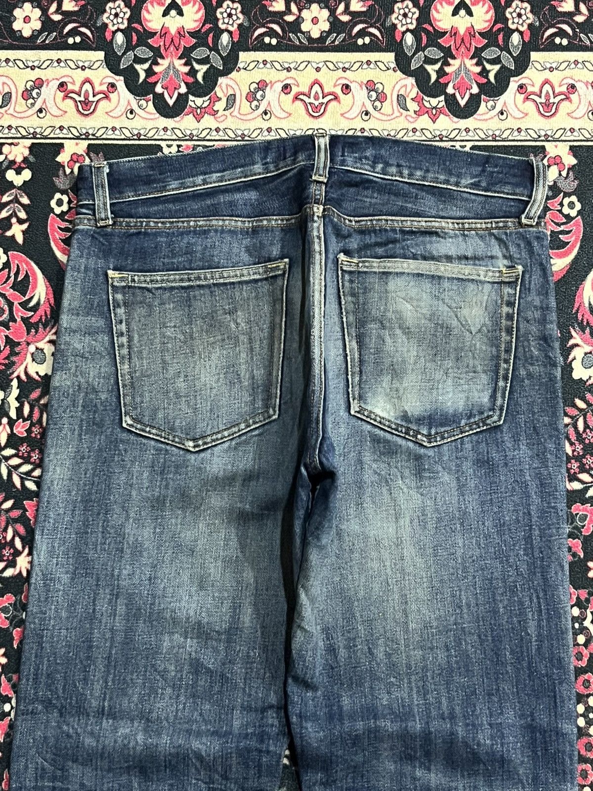 Undercover × Uniqlo Vintage Uniqlo Blue Faded Washed Straight Leg Jeans Size US 32 / EU 48 - 7 Thumbnail