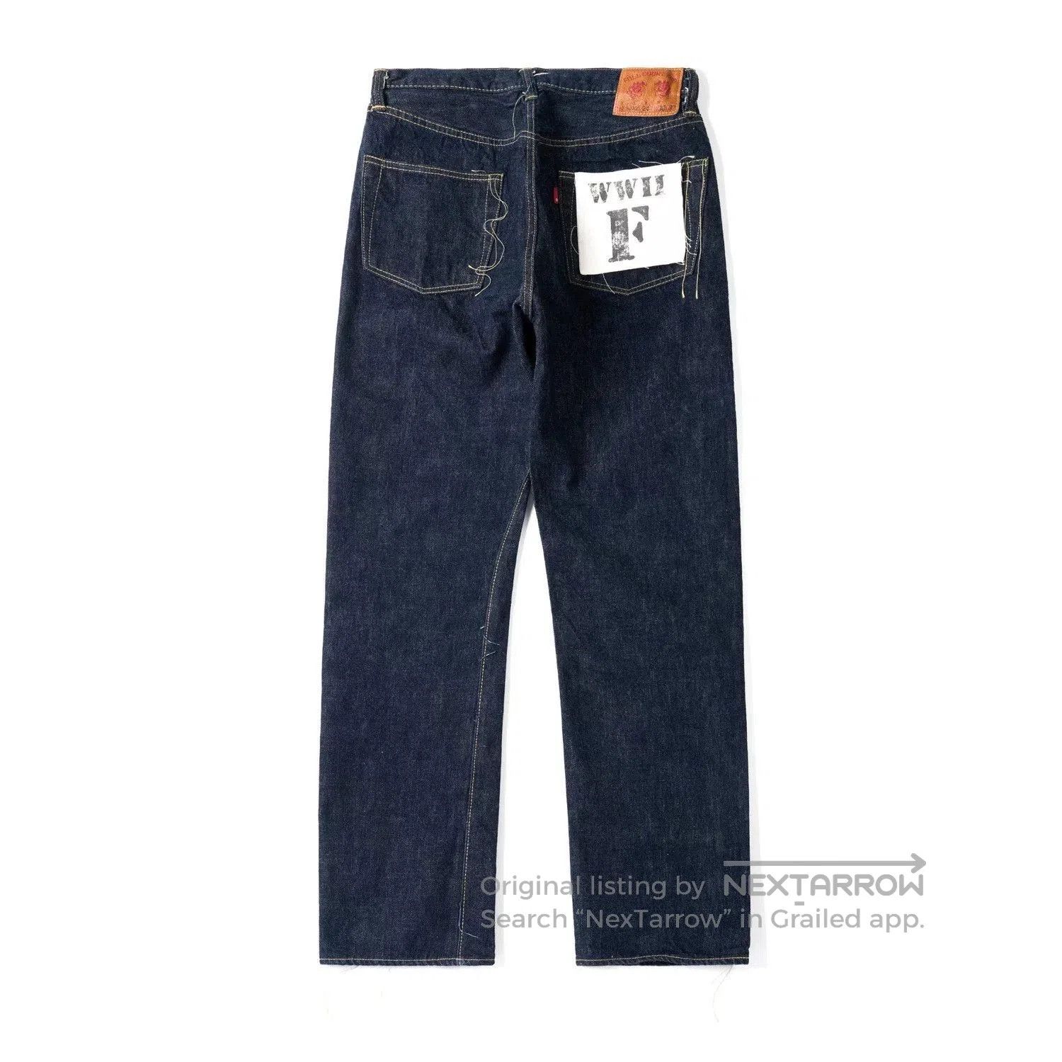 Full Count & Co. Fullcount WWII Limited Edition Loose Denim Pants. Size US 34 / EU 50 - 5 Thumbnail