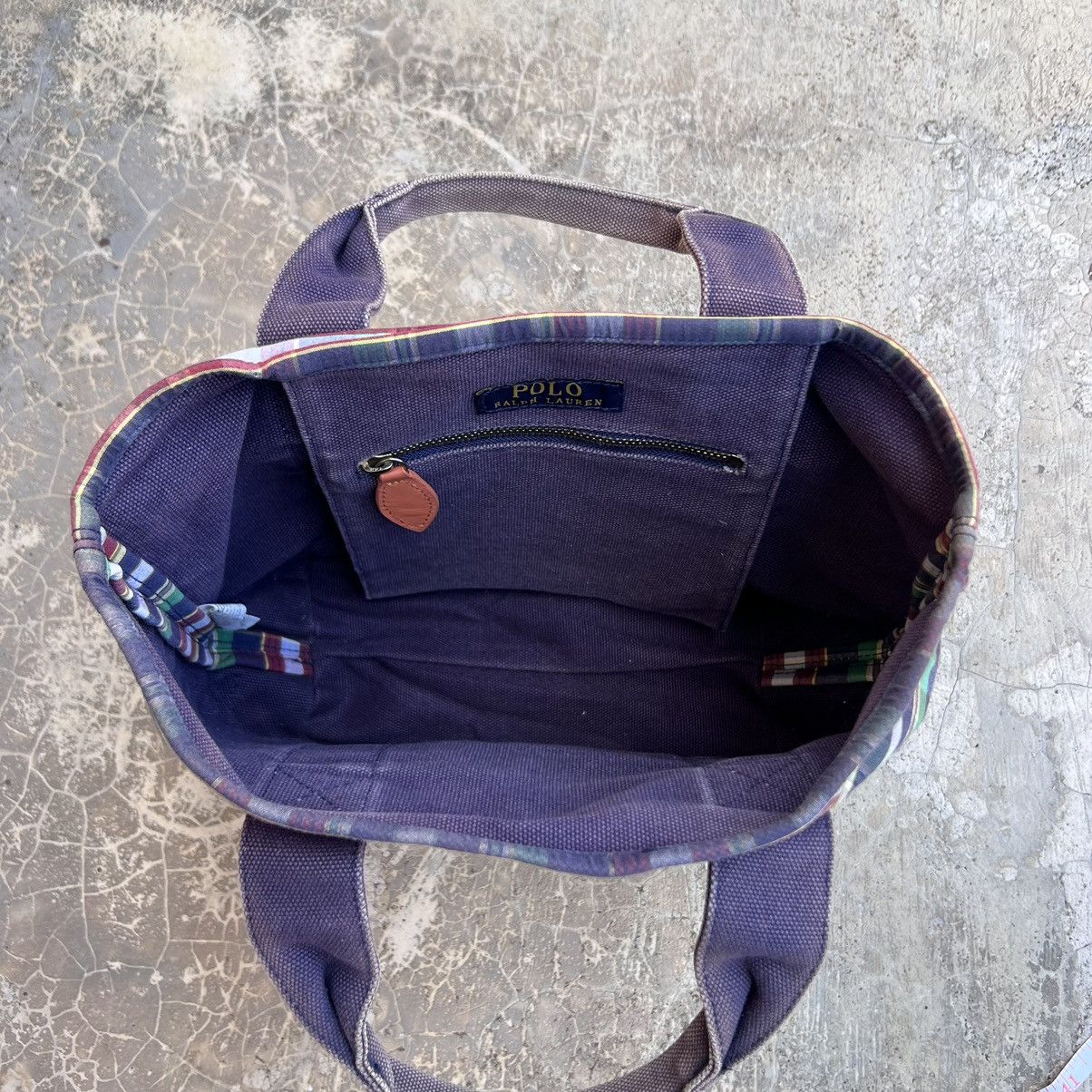 Polo Ralph Lauren Polo Ralph Lauren Tartan Canvas Tote Bag Size ONE SIZE - 7 Thumbnail