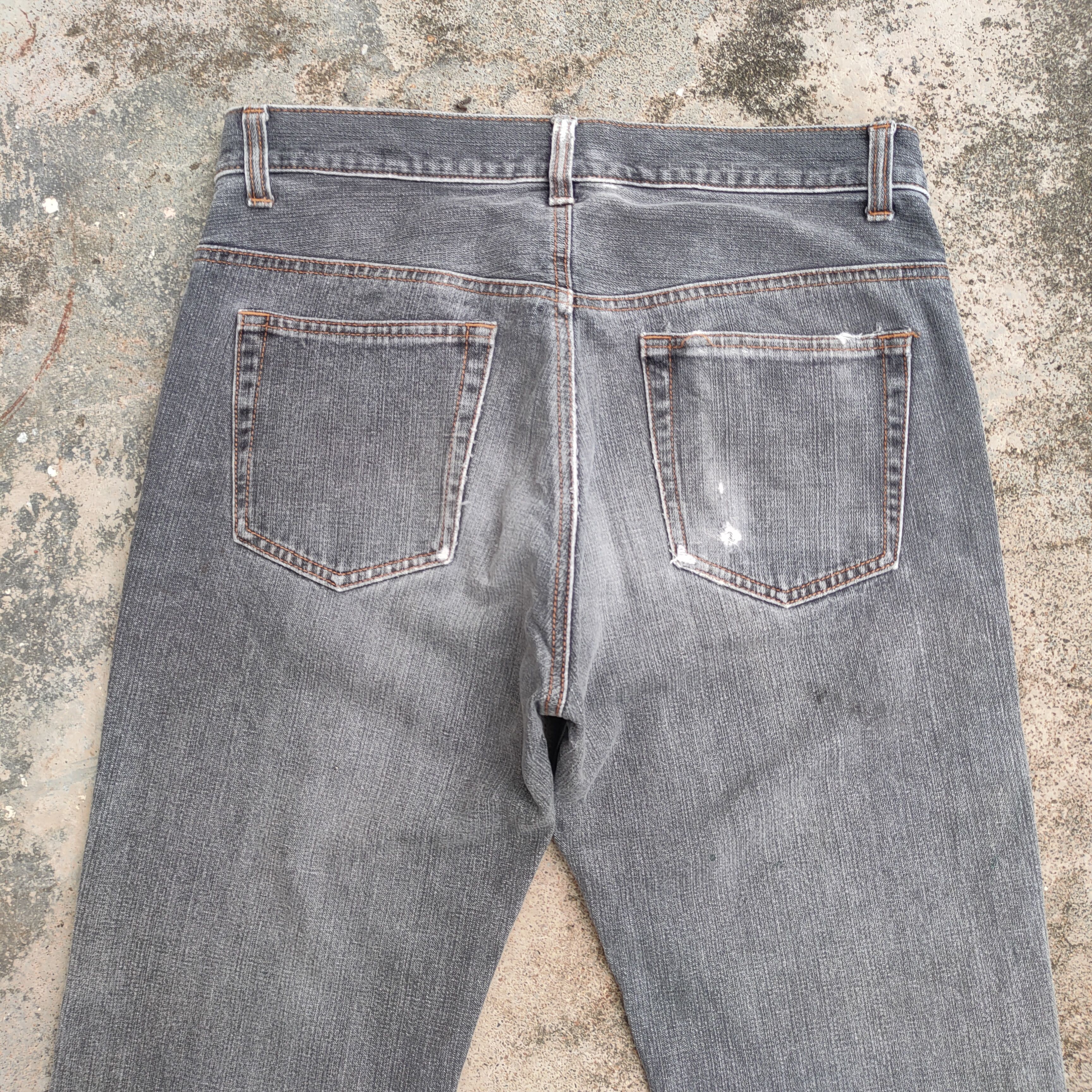 Japanese Brand × Jean VINTAGE JAPANESE FADED BLACK JEANS DENIM PANTS Size US 33 - 9 Thumbnail