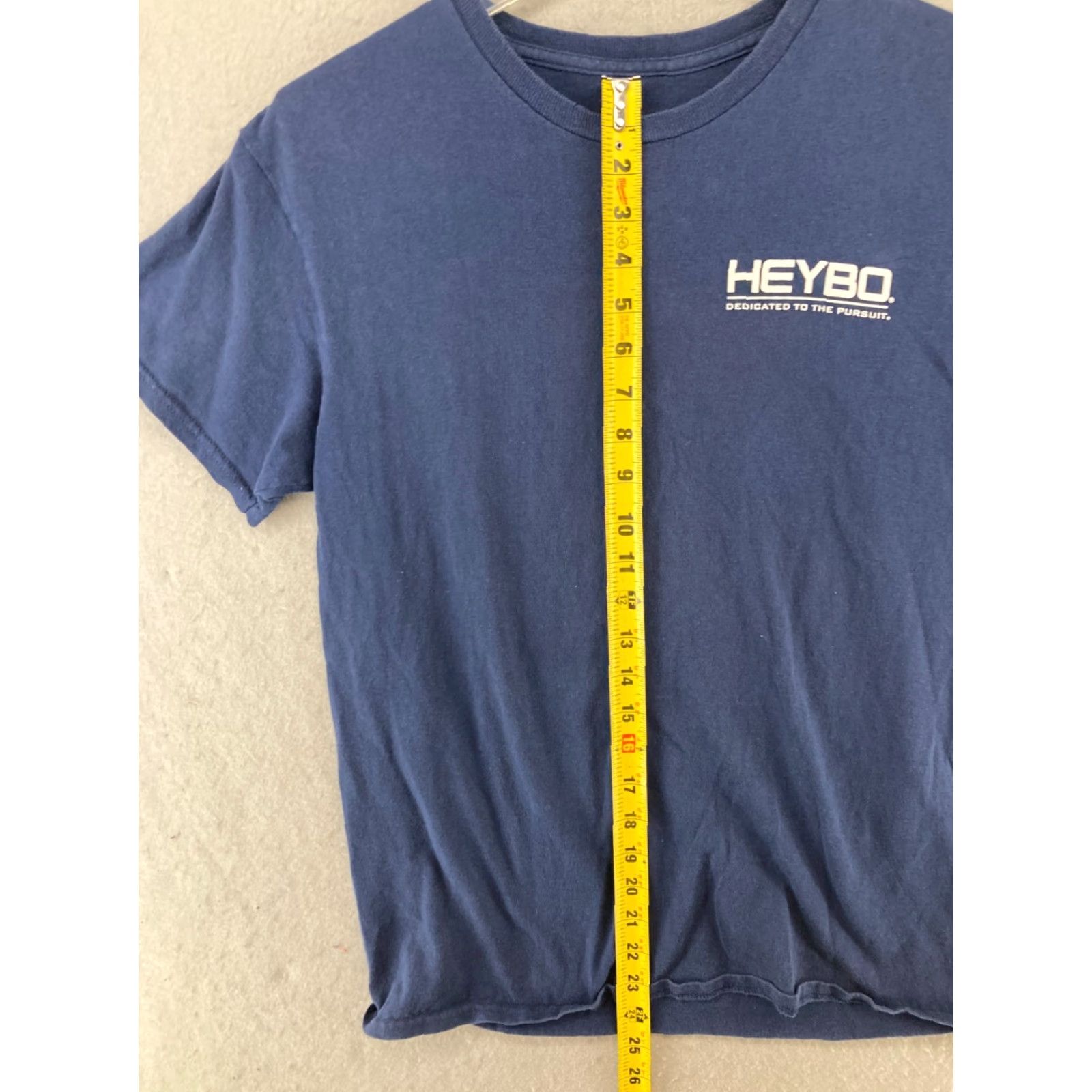 Vintage HeyBo Mens TShirt Medium Blue Outdoor Logo Hunting Shirt/Mens/Medium/Blue Logo Graphic Print Cotton Knit Crew Neck Short Sleeve BuyNow Size US M / EU 48-50 / 2 - 3 Thumbnail