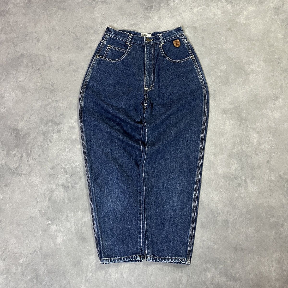 Japanese Brand 2000s D.M.G Japan Denim High Waisted Straight Indigo Archive Size US 26 / EU 42 - 2 Thumbnail