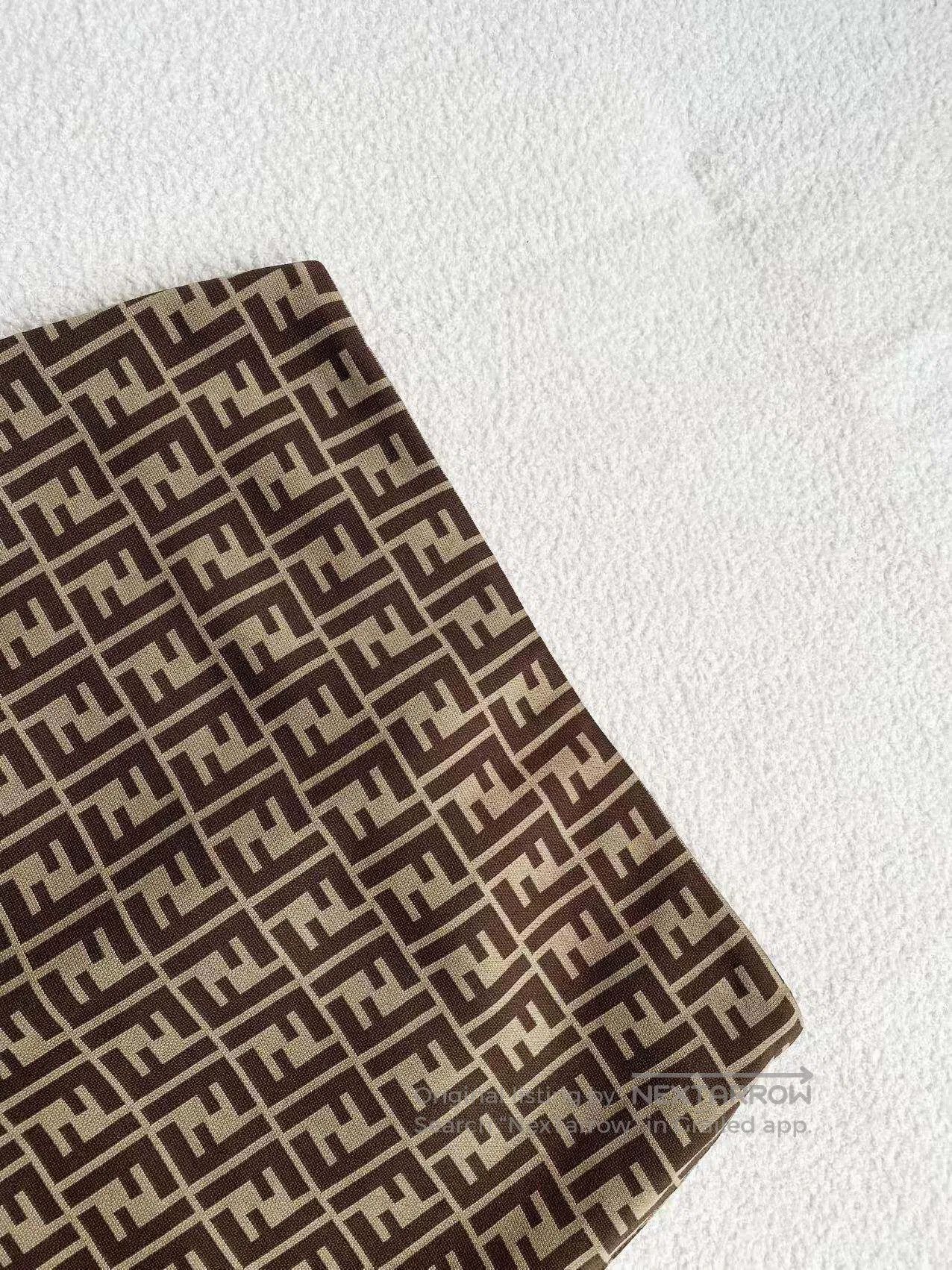 Fendi Fendi Brown old flowers full of printed short skirts| Size 26" / US 2 / IT 38 - 4 Thumbnail