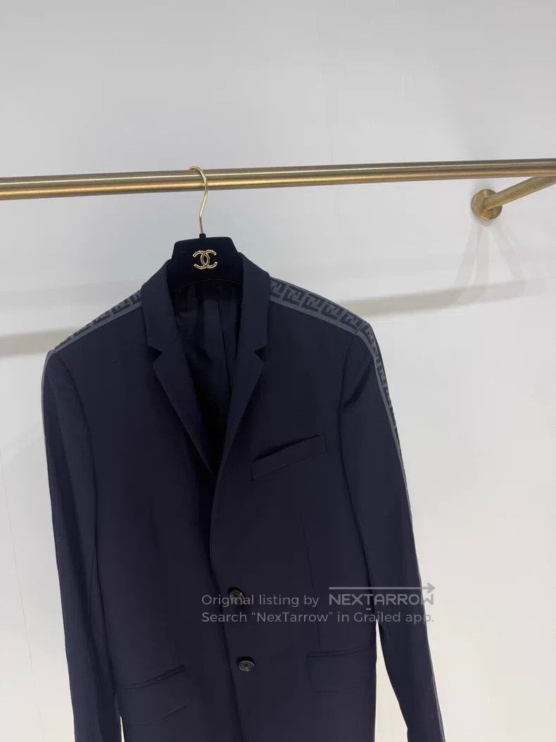 Fendi Fendi FF Logo Branded Blazer Size 44L - 2 Thumbnail