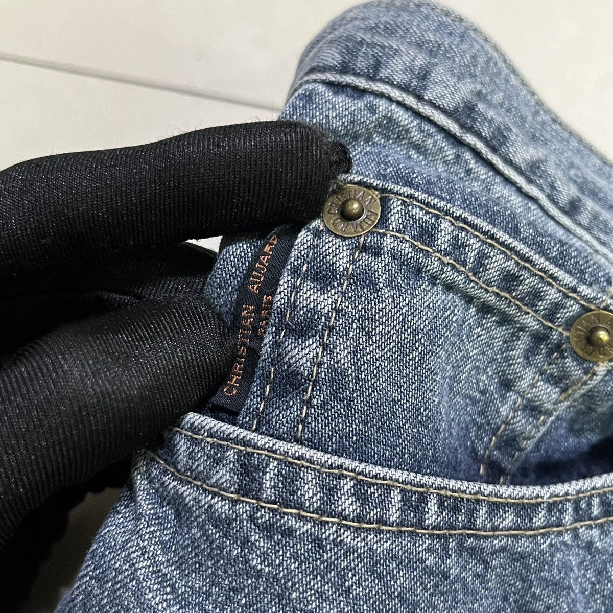 Other Vintage Christian Aujard Baggy Jeans Size US 28 / EU 44 - 4 Thumbnail