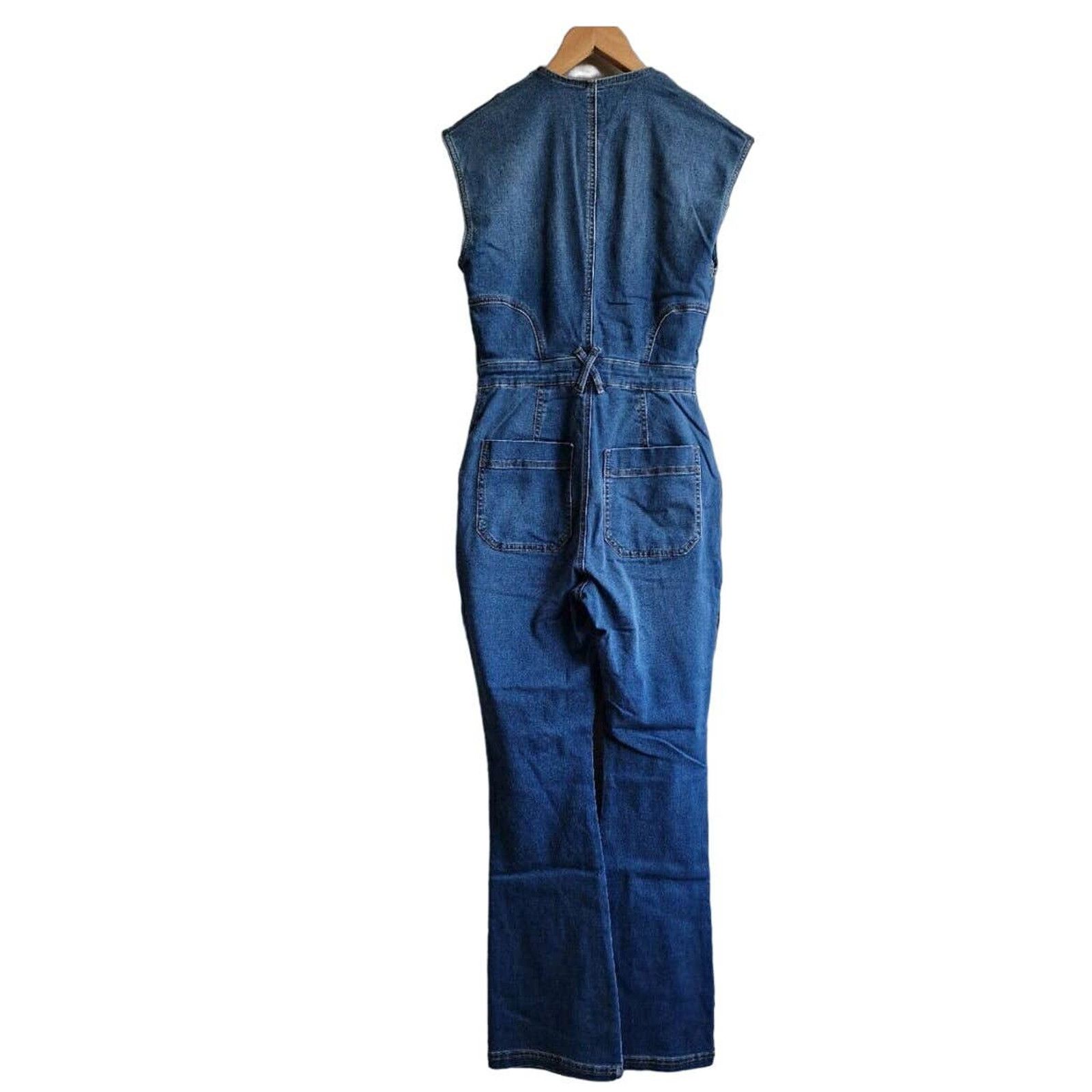 Free People New Free People WTF CRVY Hyde Park Jumpsuit $158 SIZE 6 Size 28" / US 6 / IT 42 - 5 Thumbnail