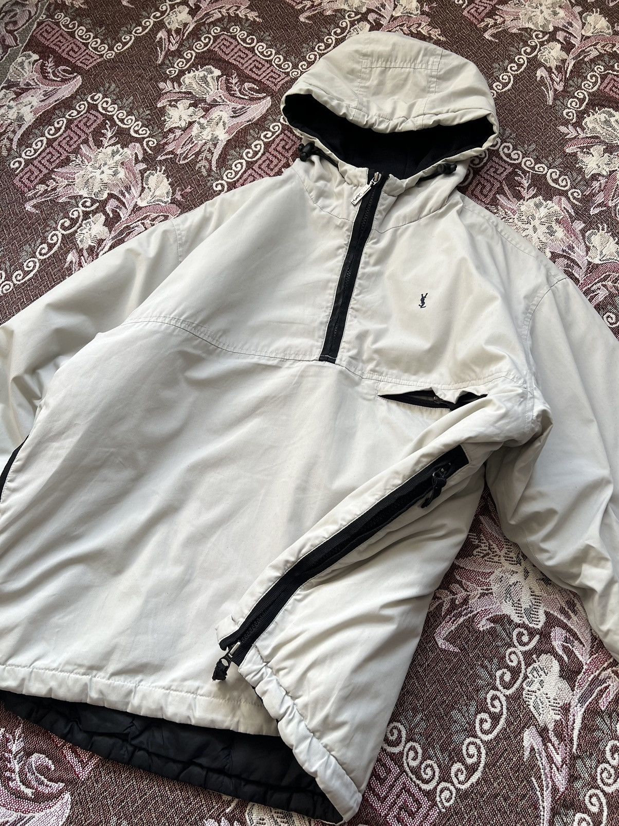 Vintage × Yves Saint Laurent YSL Yves Saint Laurent Jacket Anorak Bomber Vintage Size US M / EU 48-50 / 2 - 10 Thumbnail