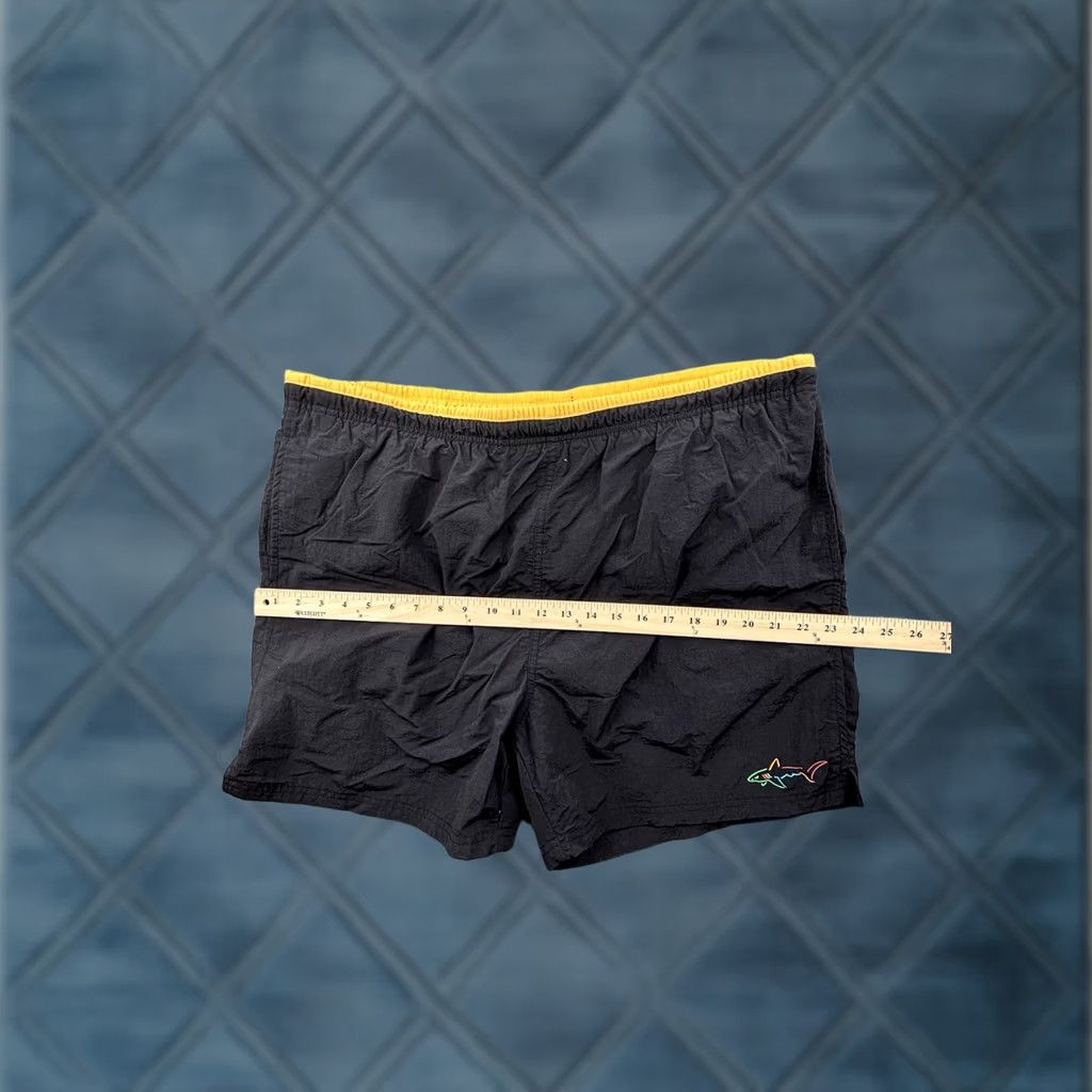 Vintage Greg Norman Men’s Gray And Yellow Shark Golf Swim Trunks XL Bottoms Size US 36 / EU 52 - 1 Thumbnail