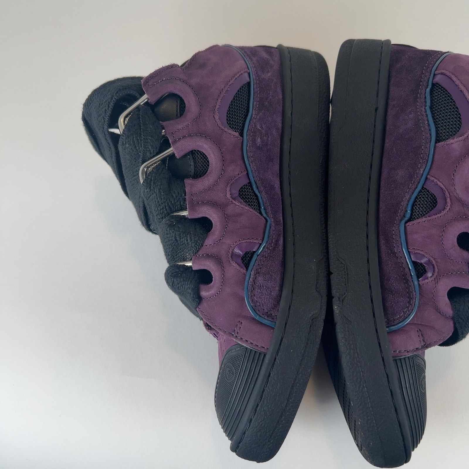 Lanvin Lanvin 'Curb' Suede Low-Top Sneakers Size US 7 / EU 40 - 9 Thumbnail