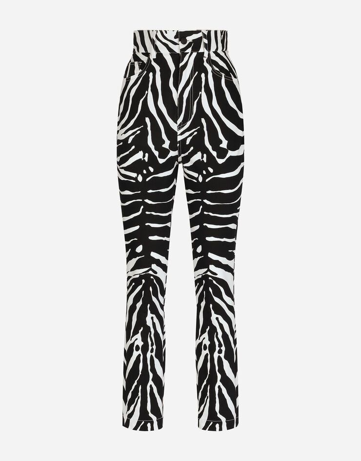 Dolce & Gabbana o1y0925 Zebra-Print Sweatpant in Black/White Size 25" / US 0 / IT 36 - 1 Thumbnail