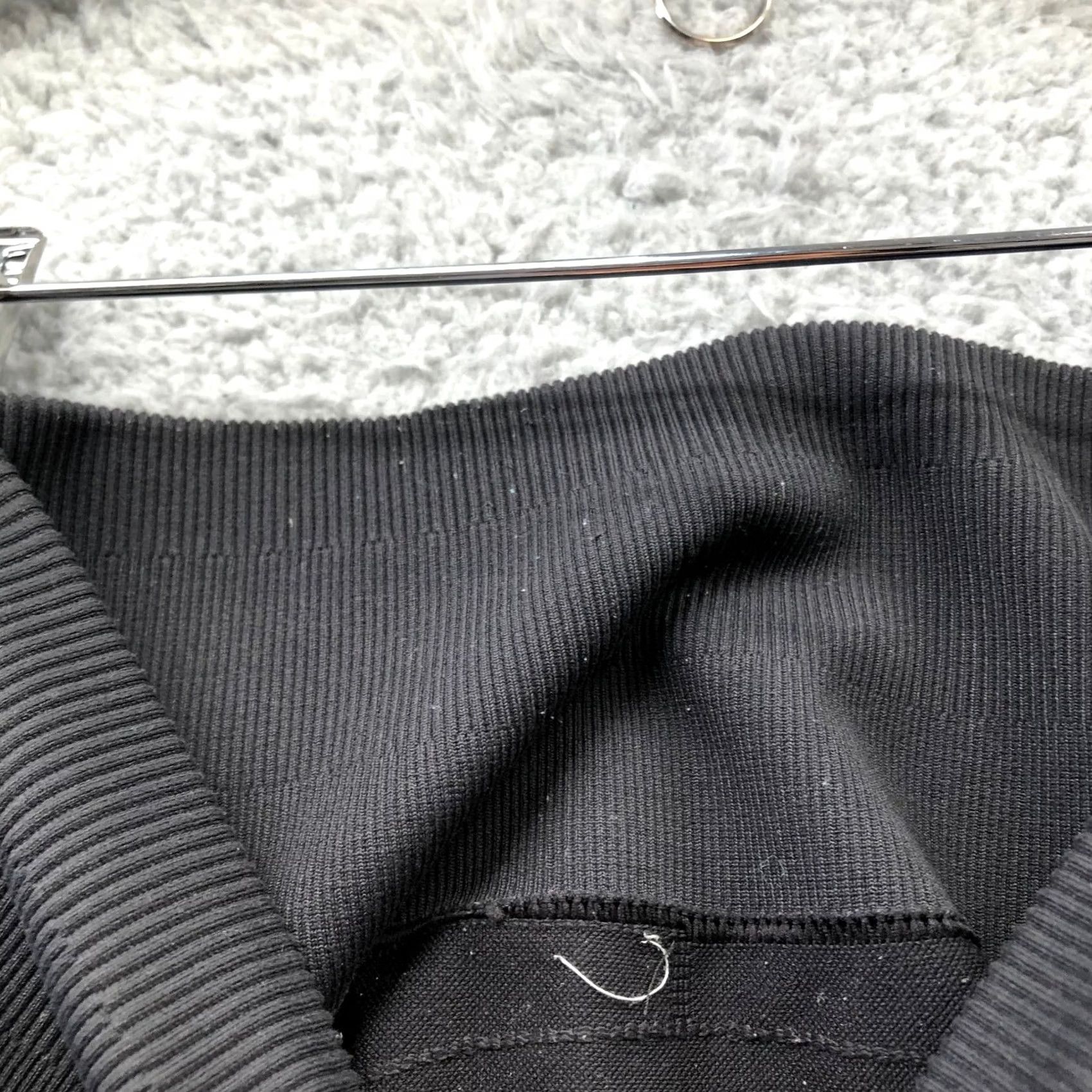 Lululemon Lululemon In The Flow Crop Leggings Women XS Seamless Black High Rise Ruched Canvas Style Cropped Activewear Size 26" / US 2 / IT 38 - 3 Thumbnail
