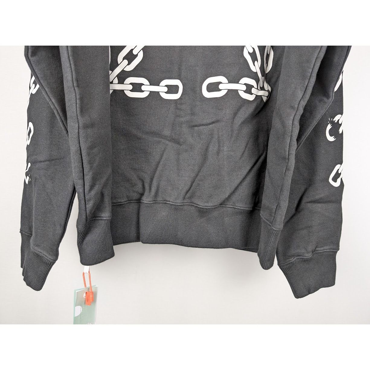 Off-White o1rshd1 Q:2 / Chain Arr Slim Zip Hoodie in Black/White Size US M / EU 48-50 / 2 - 19 Thumbnail