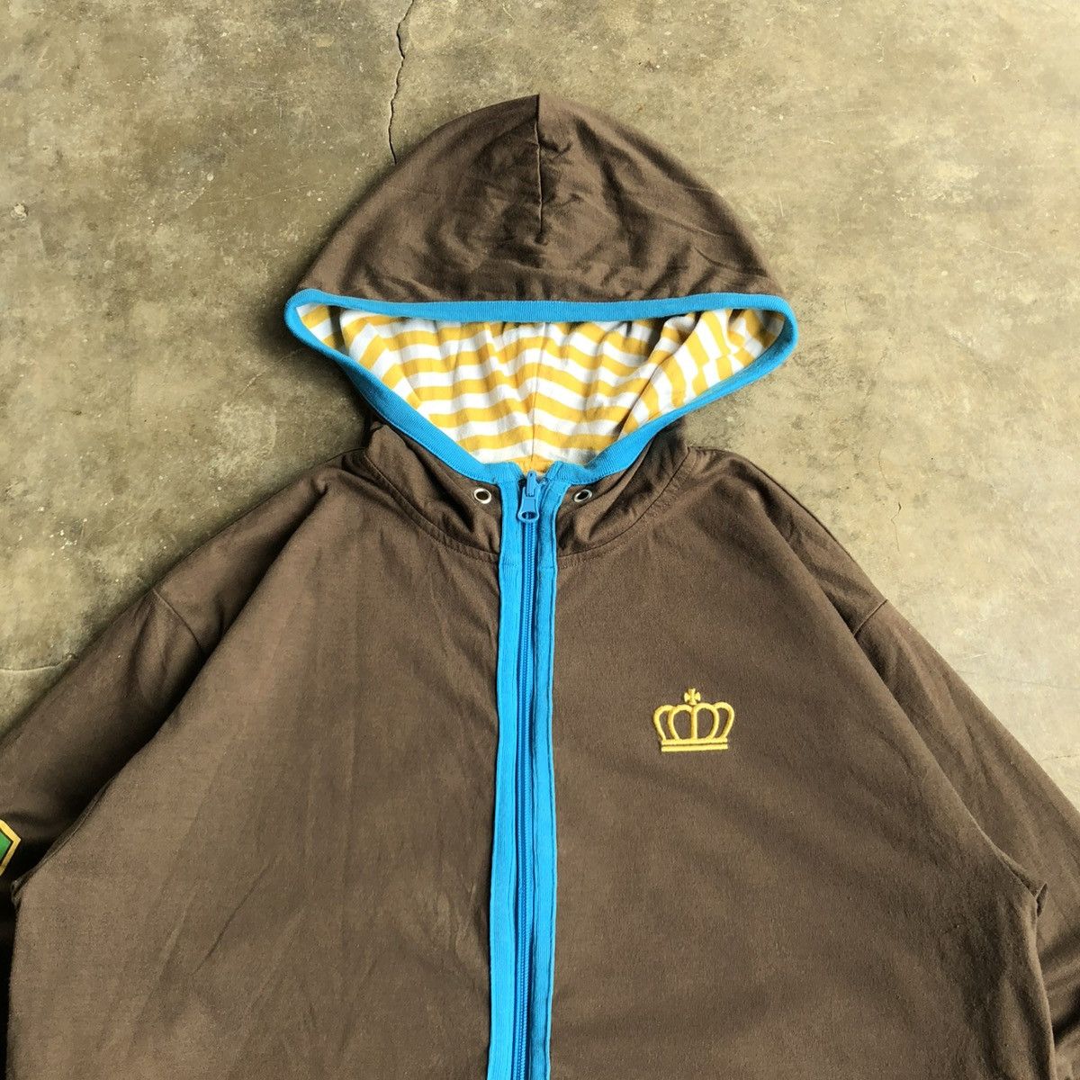 Hysteric Glamour 2000s Baby Doll Reversible Ziphoodie Brown/Striped Lgb Size US M / EU 48-50 / 2 - 4 Thumbnail