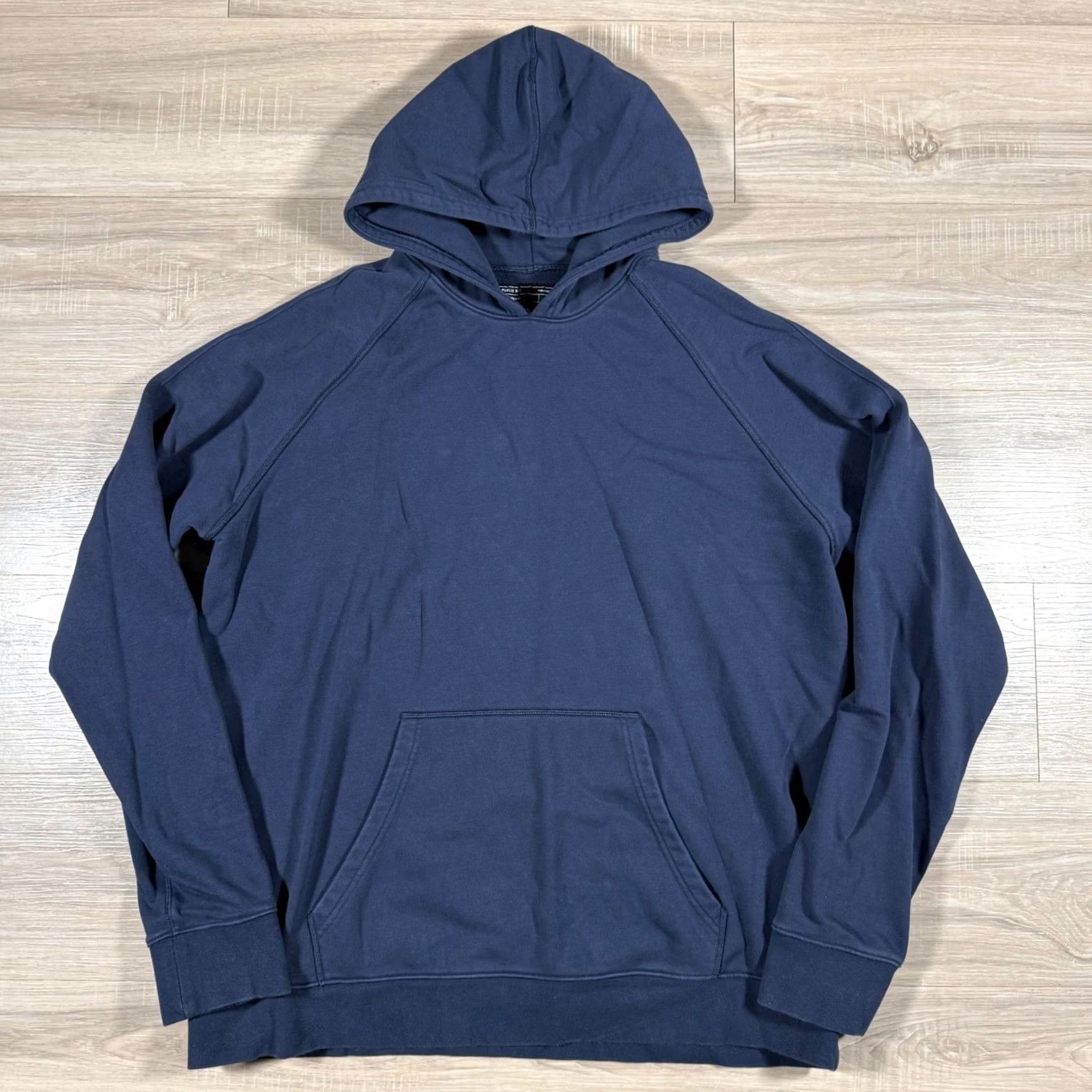Vintage PUBLIC REC Hoodie Navy Blue Zip Pocket Stretch Size XL Size US XL / EU 56 / 4 - 2 Thumbnail