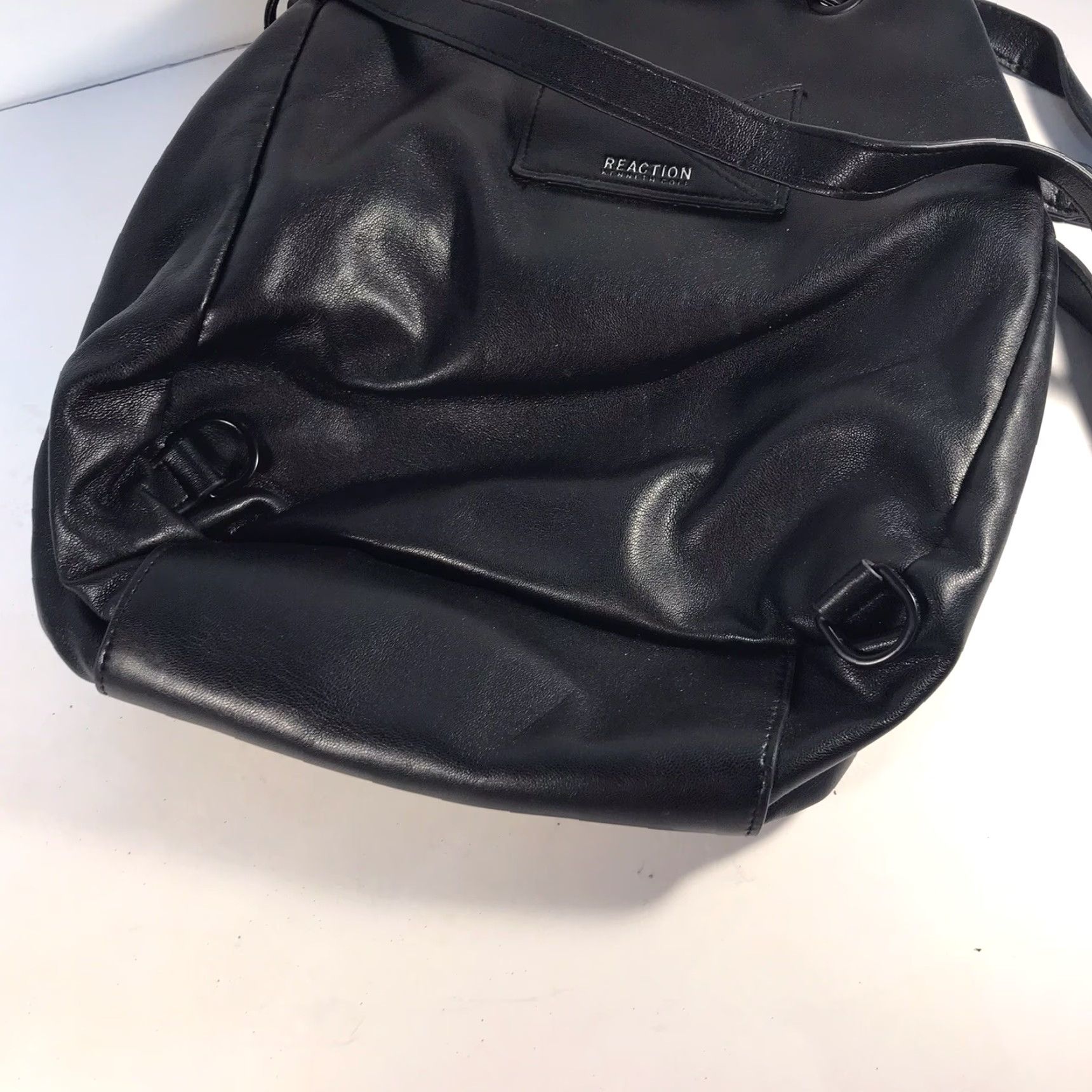 Kenneth Cole Kenneth Cole Reaction Black Tote Backpack Bag Women Large Casual Travel Vegan Friendly Size ONE SIZE - 4 Thumbnail