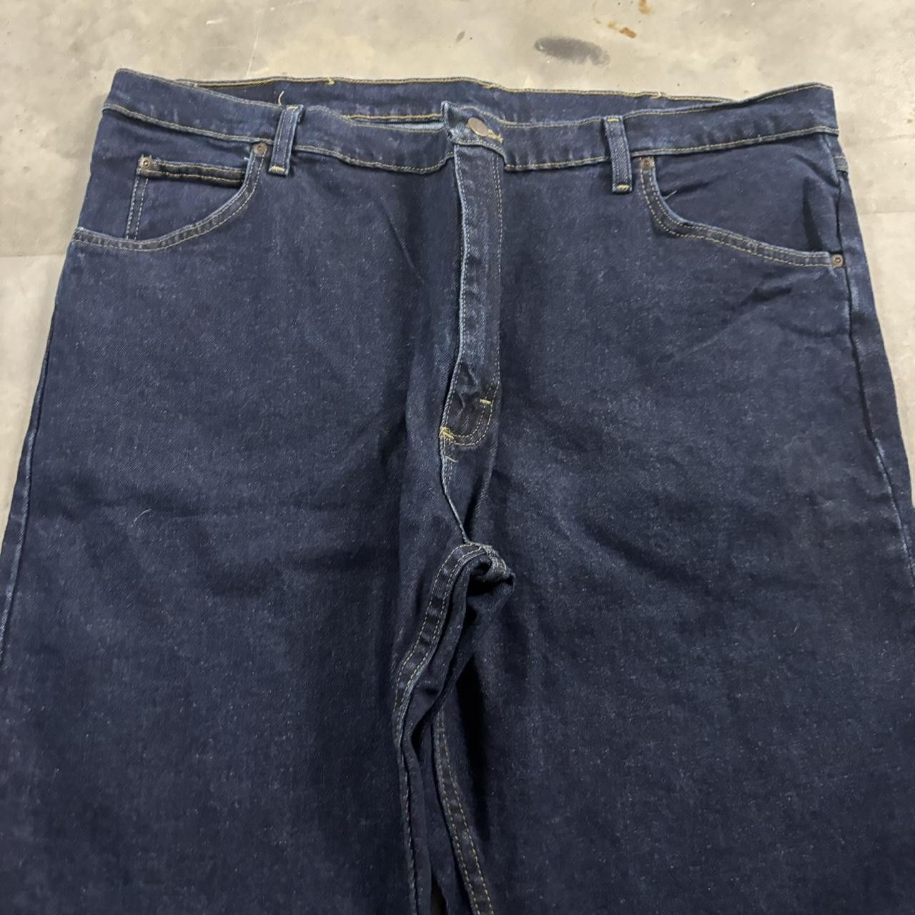 Vintage Crazy Vintage Y2K/2000s Baggy Dark Blue Wash Essential Denim Jeans! 42x30 Size US 42 / EU 58 - 5 Thumbnail