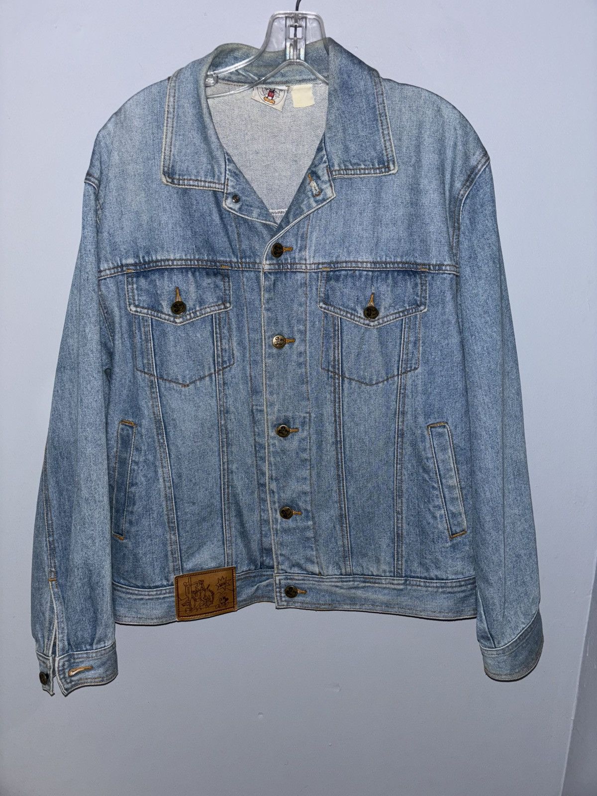 Mickey Mouse Vintage Mickey And Minnie denim jacket Size M / US 6-8 / IT 42-44 - 2 Thumbnail