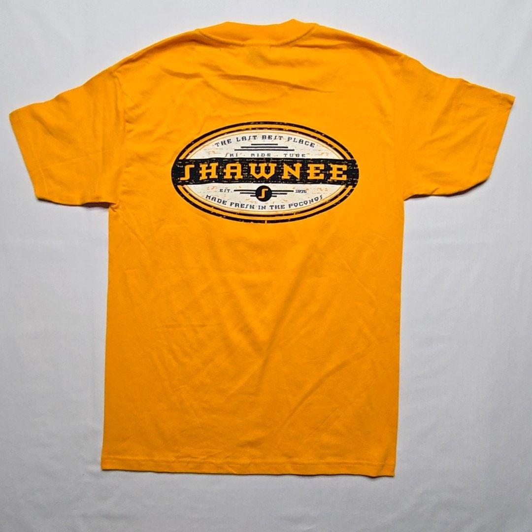 Hanes Vintage Shawnee Poconos Shirt Ski Graphic Yellow Small Tee Size US S / EU 44-46 / 1 - 1 Thumbnail