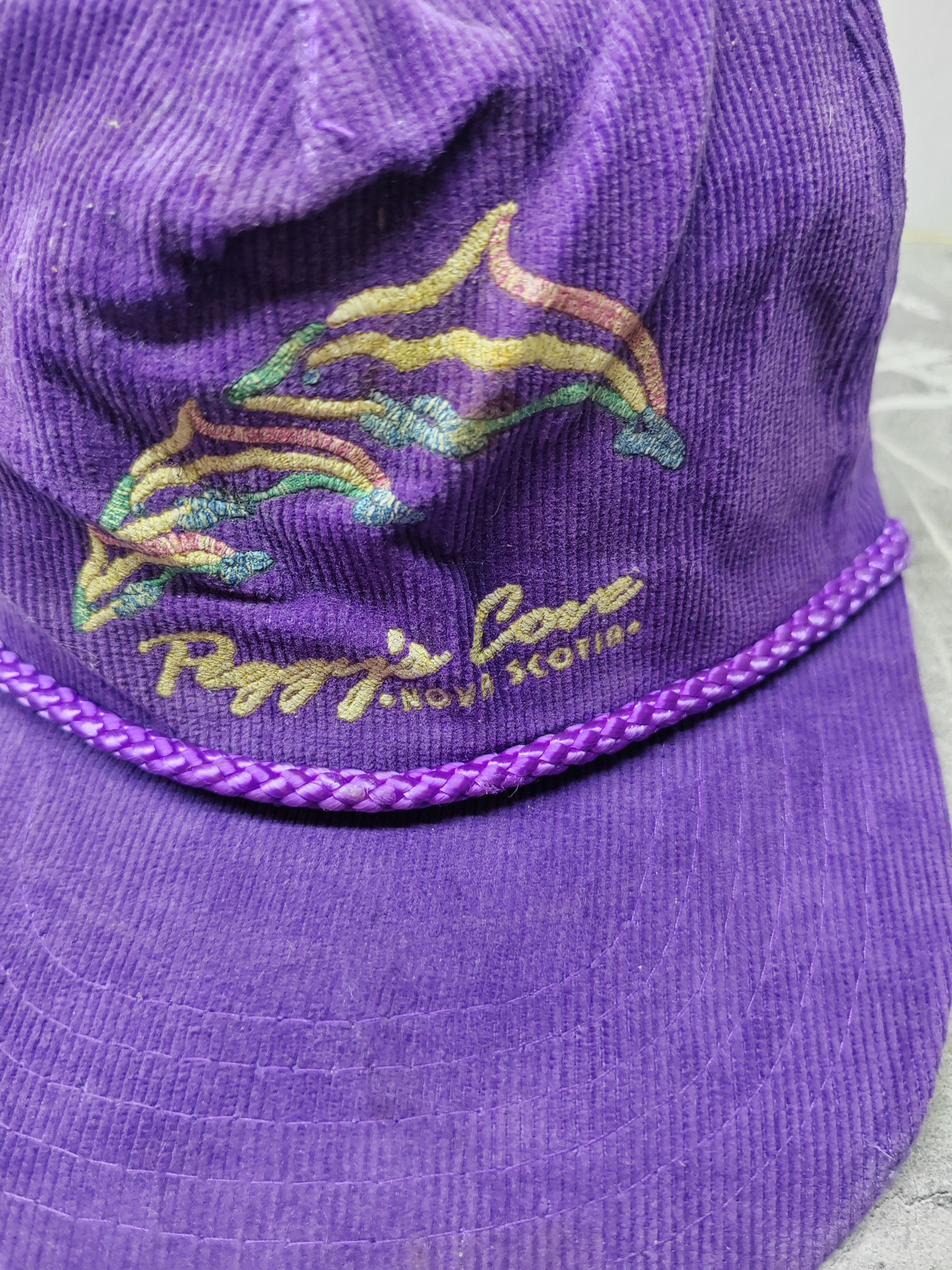 Vintage Vintage Peggy's Cove Nova Scotia Corduroy Cap Hat Size ONE SIZE - 3 Thumbnail