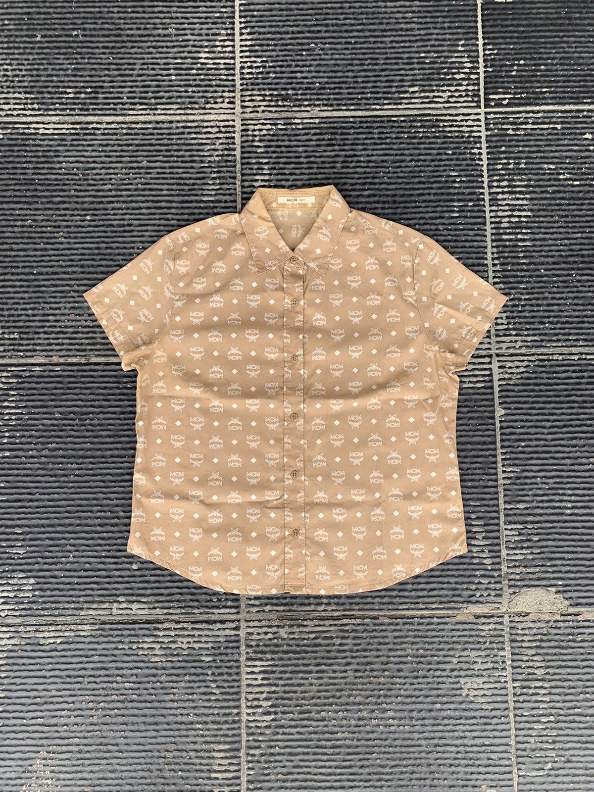 MCM ✅ Vintage MCM Legere Monogram Shirt Size M / US 6-8 / IT 42-44 - 1 Thumbnail