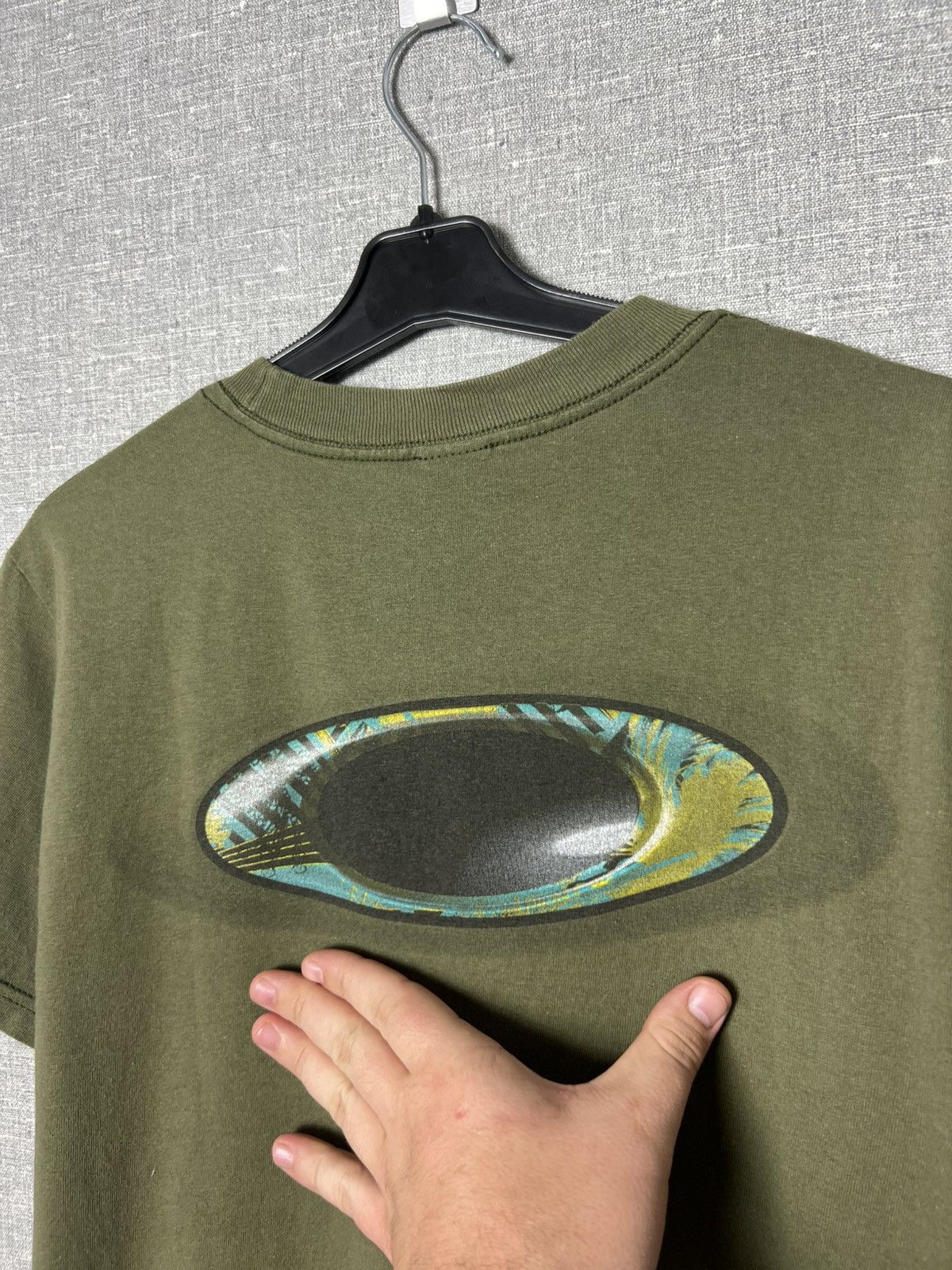 Oakley × Vintage Oakley Double Sided Big Logo Khaki Tee Men’s Size S Size US S / EU 44-46 / 1 - 11 Thumbnail
