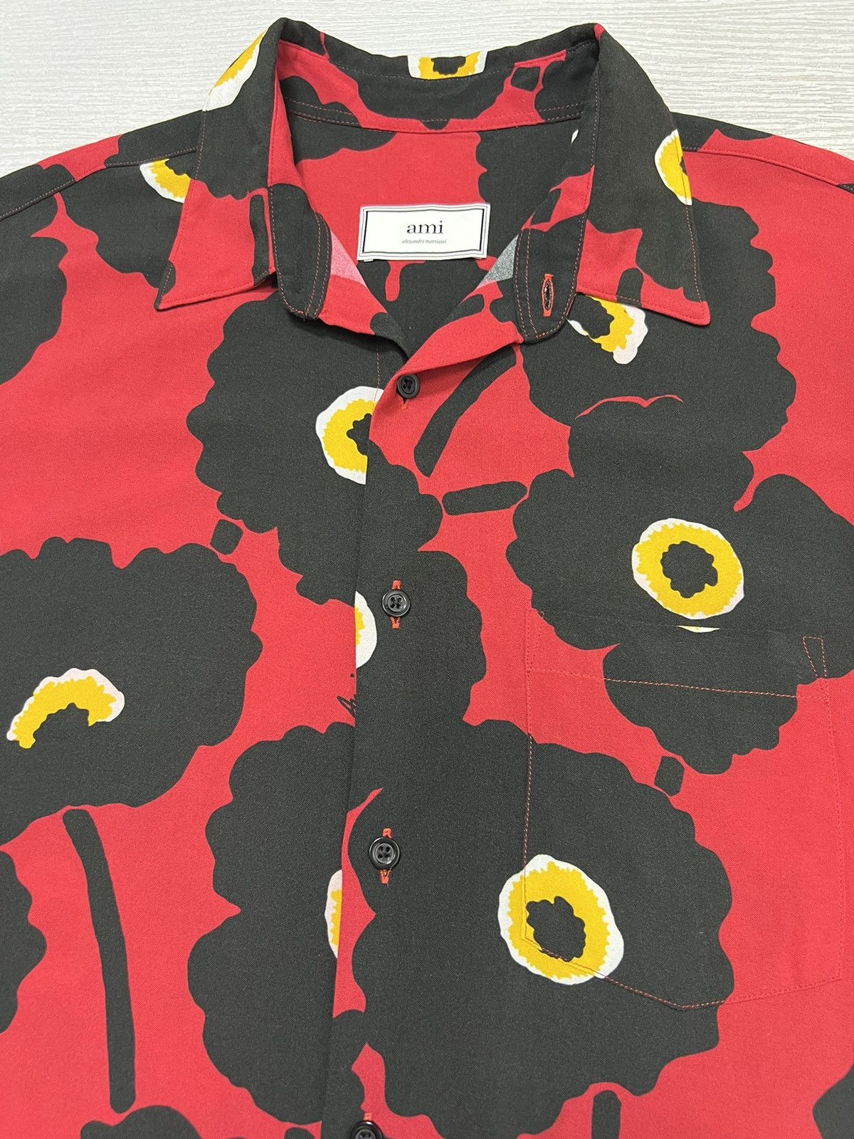 AMI AMI Paris - Floral Print Vacation Shirt Size US M / EU 48-50 / 2 - 9 Thumbnail