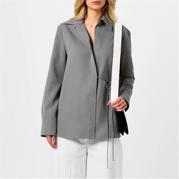 Jil Sander o1g2r1mq1024 Shirt in Dark Grey Size XS / US 0-2 / IT 36-38 - 3 Thumbnail
