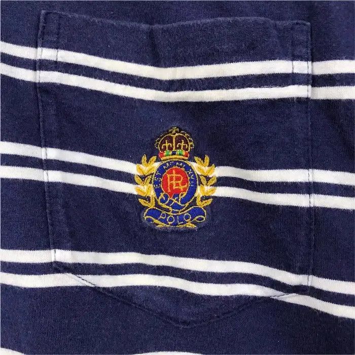 Polo Ralph Lauren Vintage 90' POLO RALPH LAUREN Crest Cookie Tee Shirt RRL Size US M / EU 48-50 / 2 - 4 Thumbnail