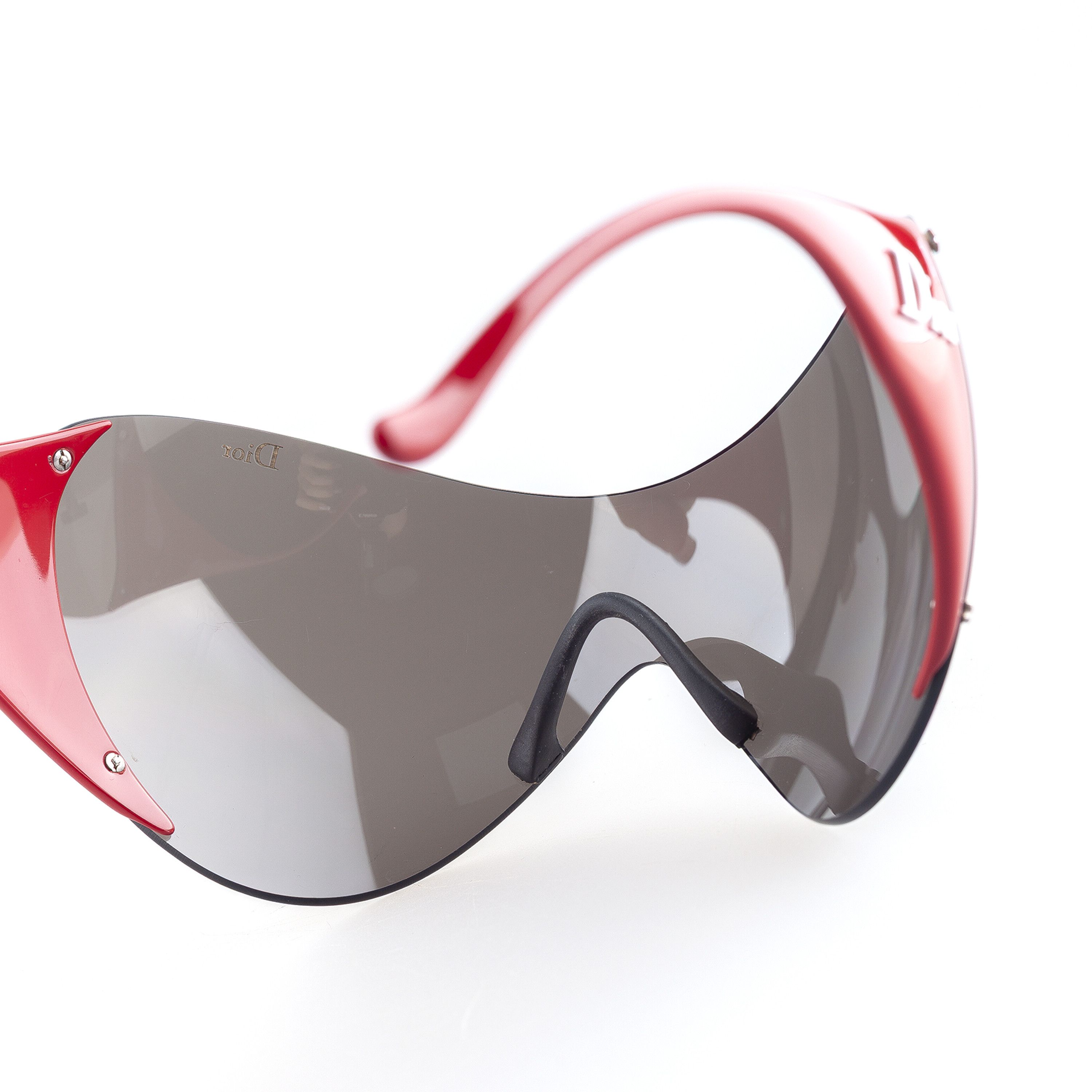 Dior Dior “DIOR SKI 1” Vintage Red Shield Mask Sunglasses Size ONE SIZE - 9 Thumbnail