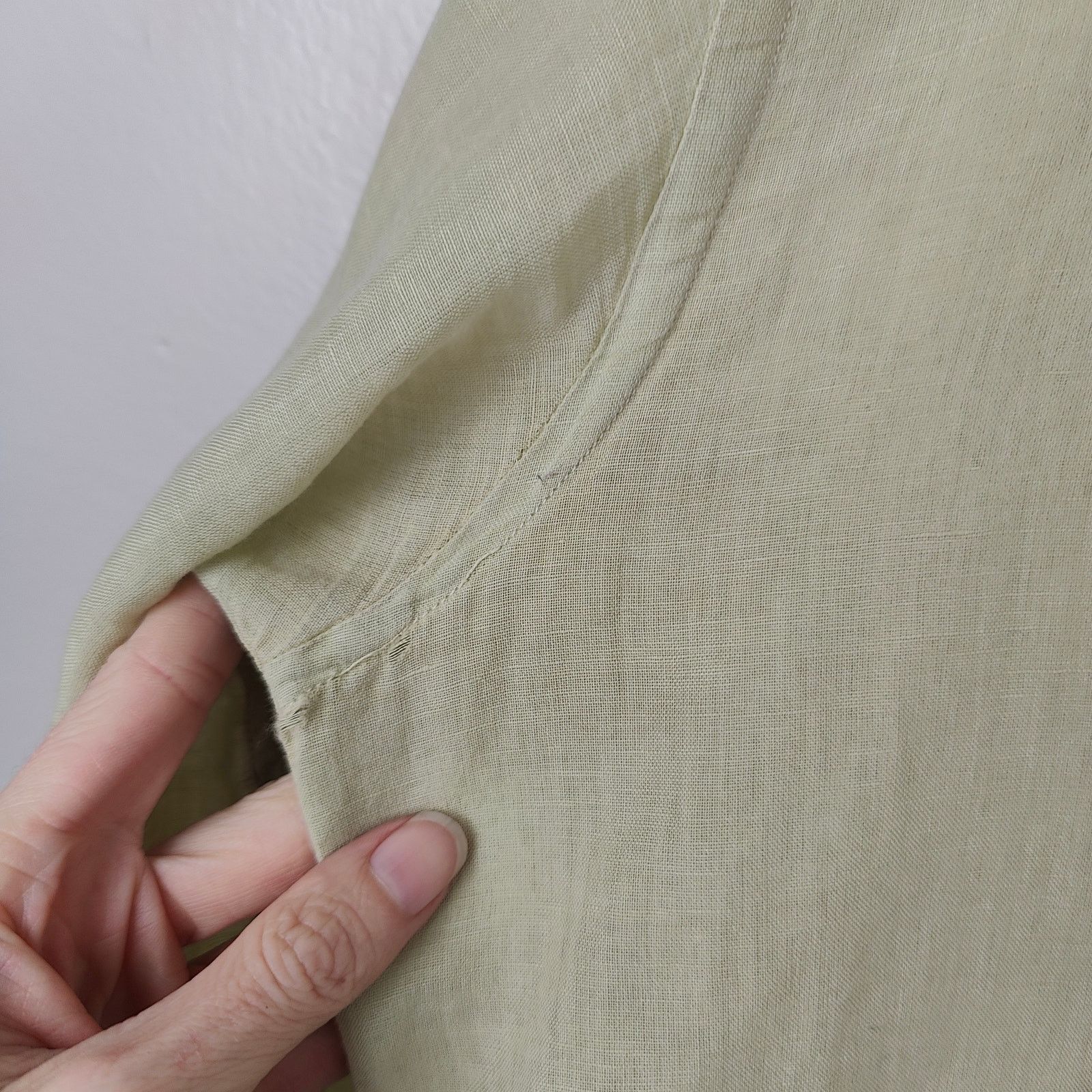 Other Fly3 Linen Blend Down Up Shirt Mens Large Light Green Size US L / EU 52-54 / 3 - 5 Thumbnail