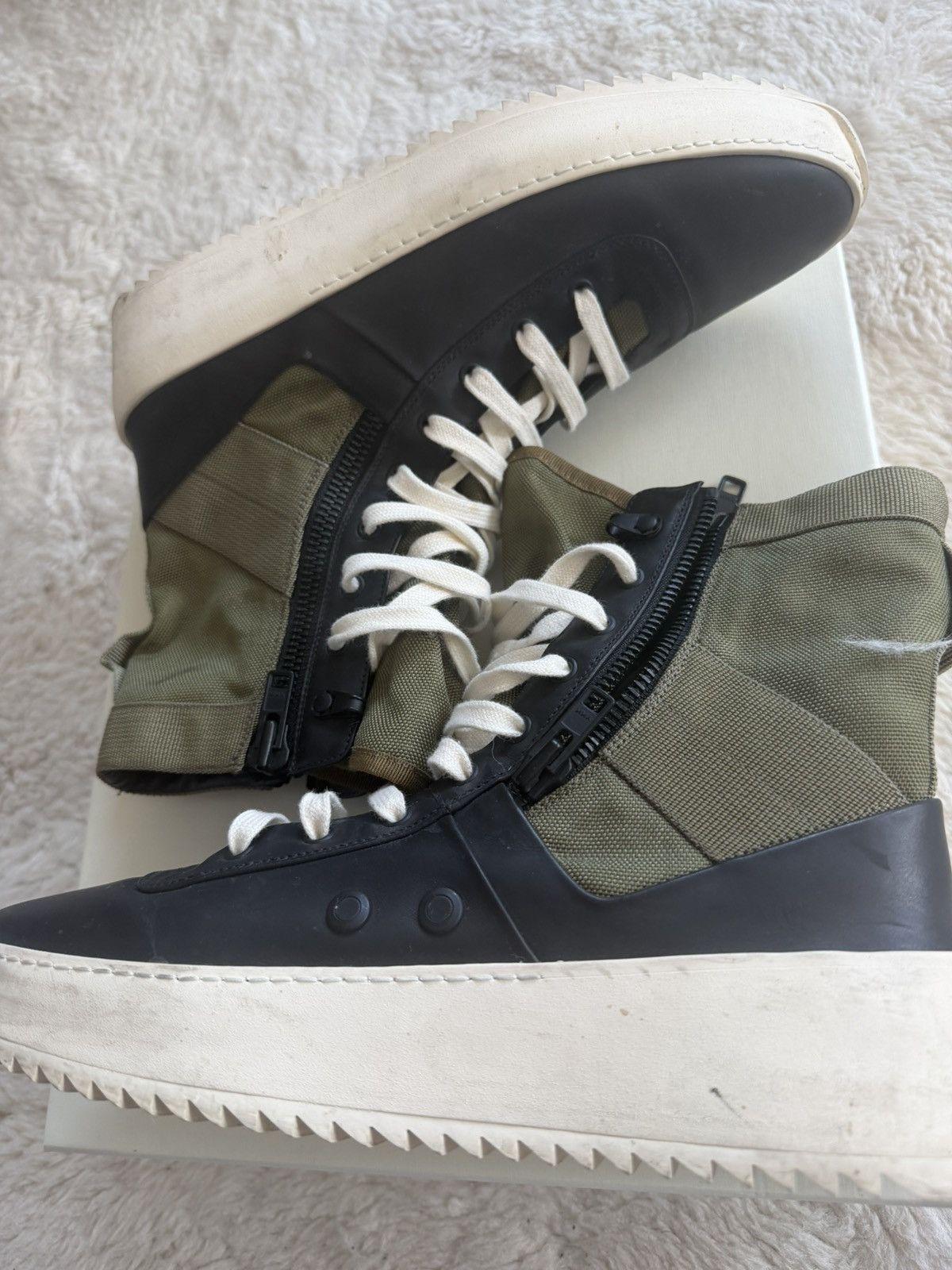 Fear of God Military Boots Green/ Black Size US 10.5 / EU 43-44 - 9 Thumbnail