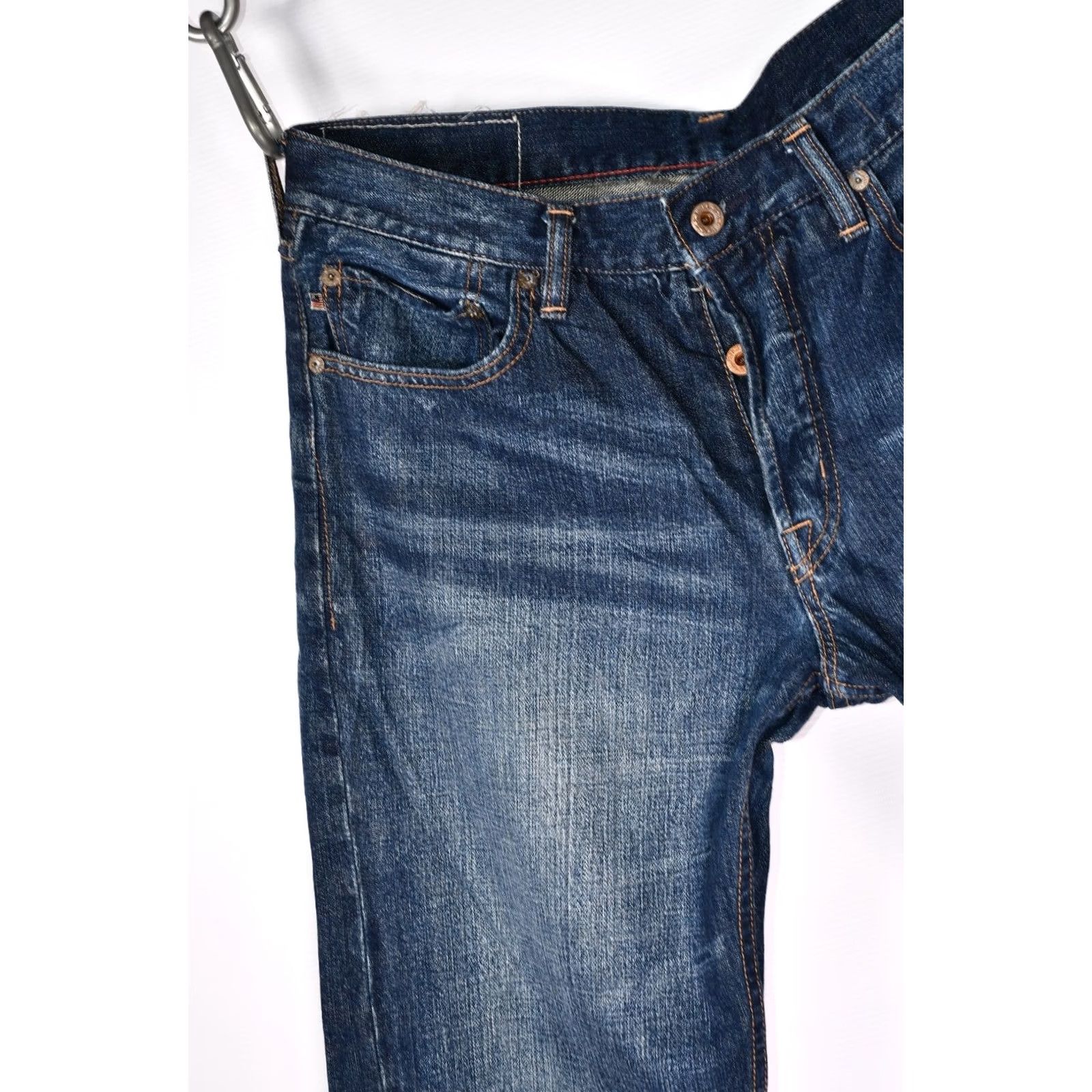 Polo Ralph Lauren POLO RALPH LAUREN MERCER SLIM STRAIGHT JEANS MEN W34 L32 BLUE 100% COTTON DENIM 5-POCKET INSEAM 32 Size US 34 / EU 50 - 5 Thumbnail
