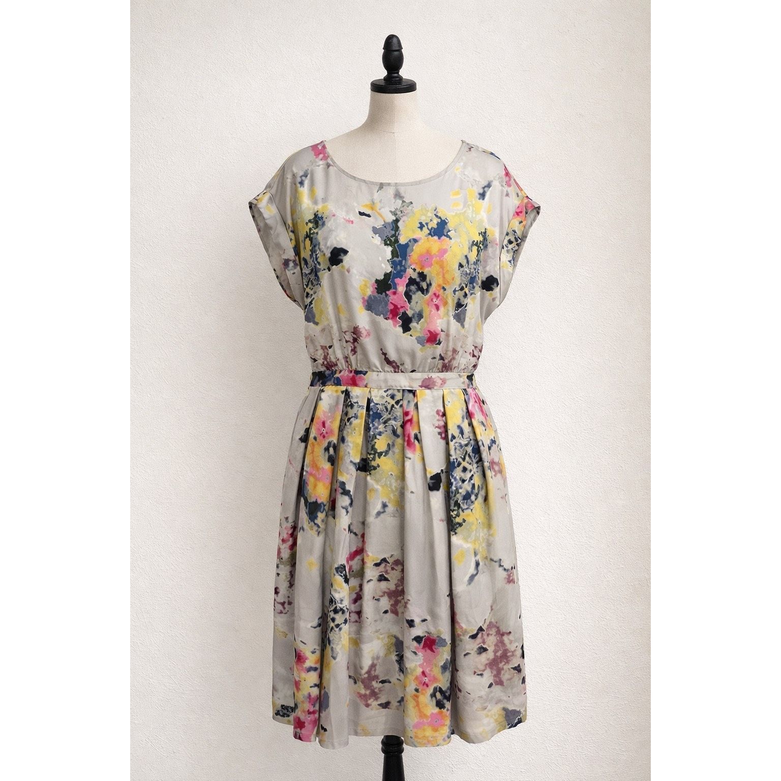 Other Tinley Road Abstract Floral Fit & Flare Dress Women’s Large Size L / US 10 / IT 46 - 1 Thumbnail