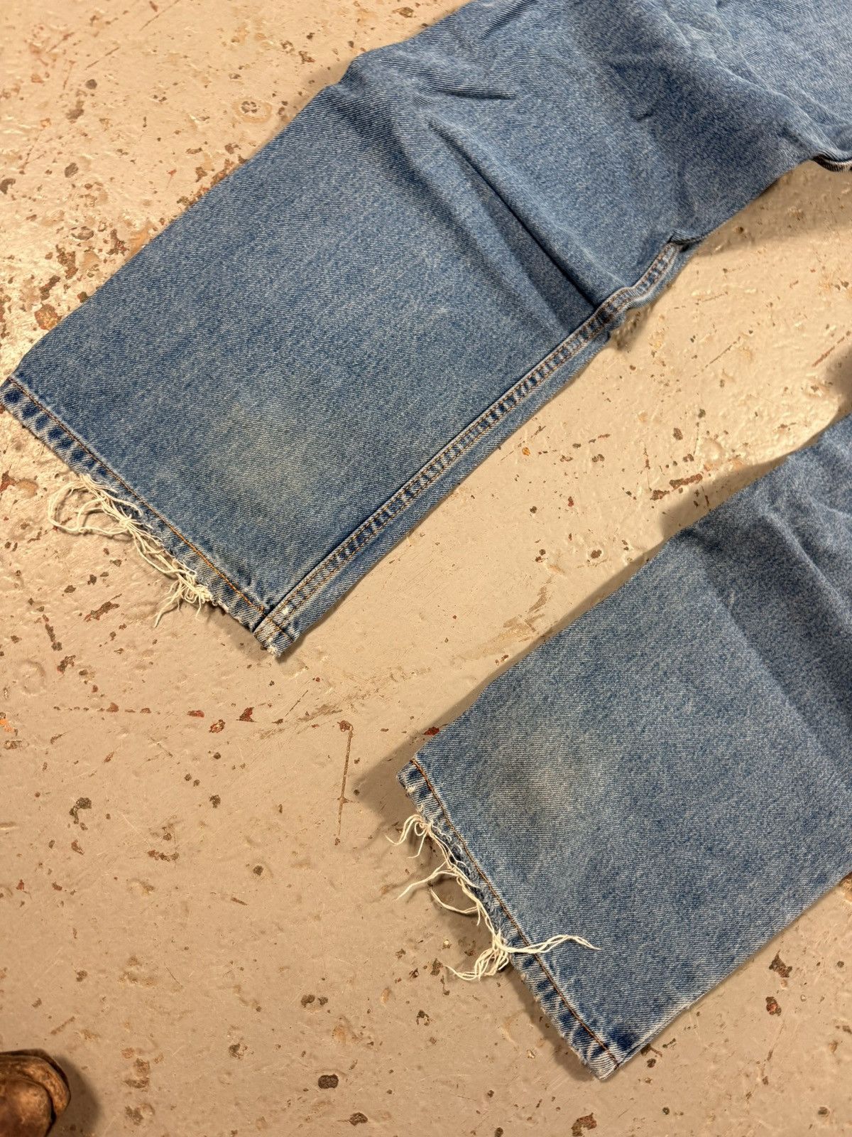 Levi's Vintage 1970s Orange Tag Levis Distressed Denim Size US 32 / EU 48 - 4 Thumbnail