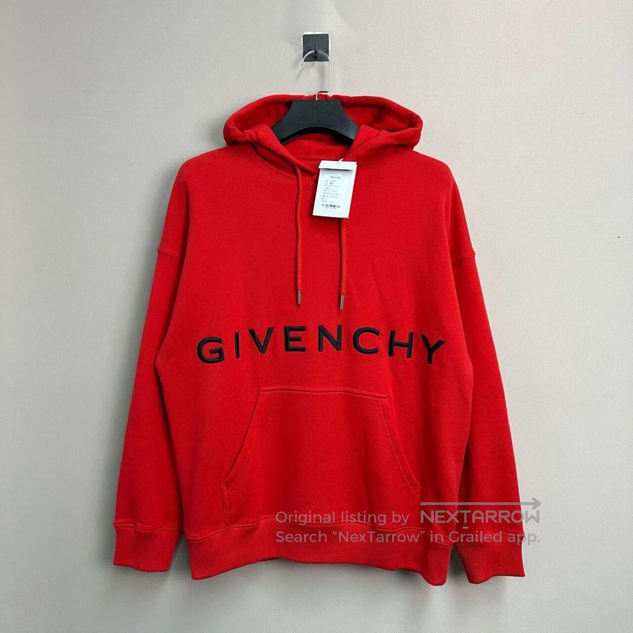 Givenchy givenchy red embroidered hoodie with tags. Size US L / EU 52-54 / 3 - 1 Thumbnail
