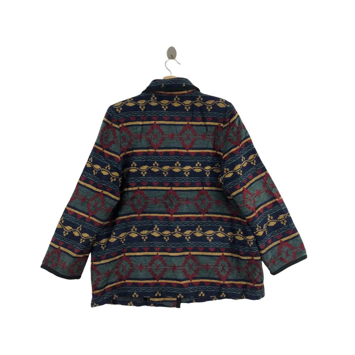Vintage Vtg GAMZA JAPAN Harajuku Aztec Navajo AOP Jacket Coat Size XL / US 12-14 / IT 48-50 - 4 Thumbnail