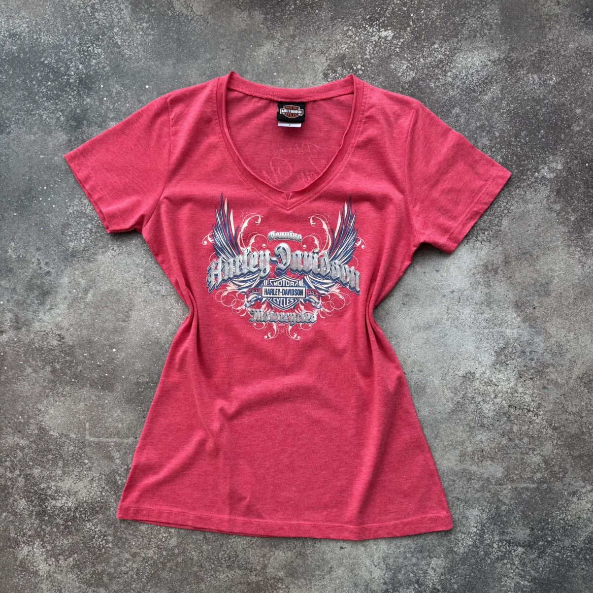 Harley Davidson × Vintage Harley Davidson Vintage Y2K Big Logo Moto Biker Long T-Shirt Size S / US 4 / IT 40 - 2 Thumbnail