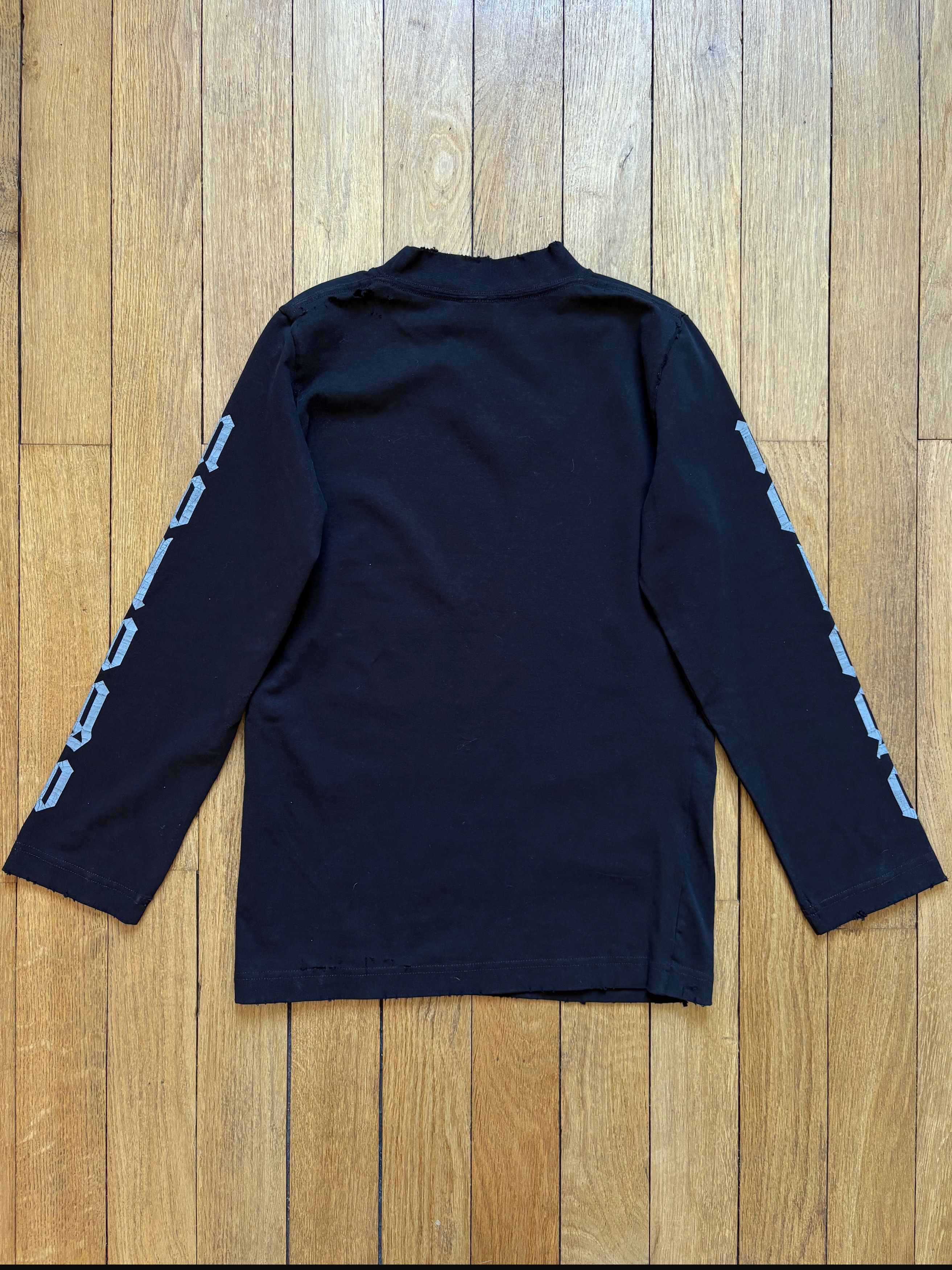 Balenciaga Balenciaga Nologo Long Sleeve T-Shirt Size S / US 4 / IT 40 - 2 Thumbnail