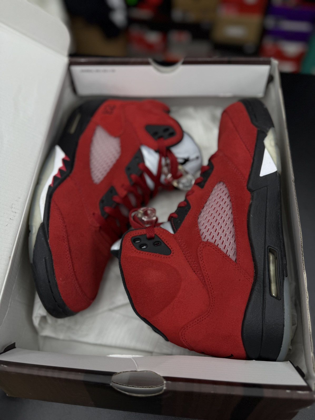 Nike Jordan 5 Raging Bulls Size 10.5 (DD0587-600) 🧼 Size US 10.5 / EU 43-44 - 12 Thumbnail