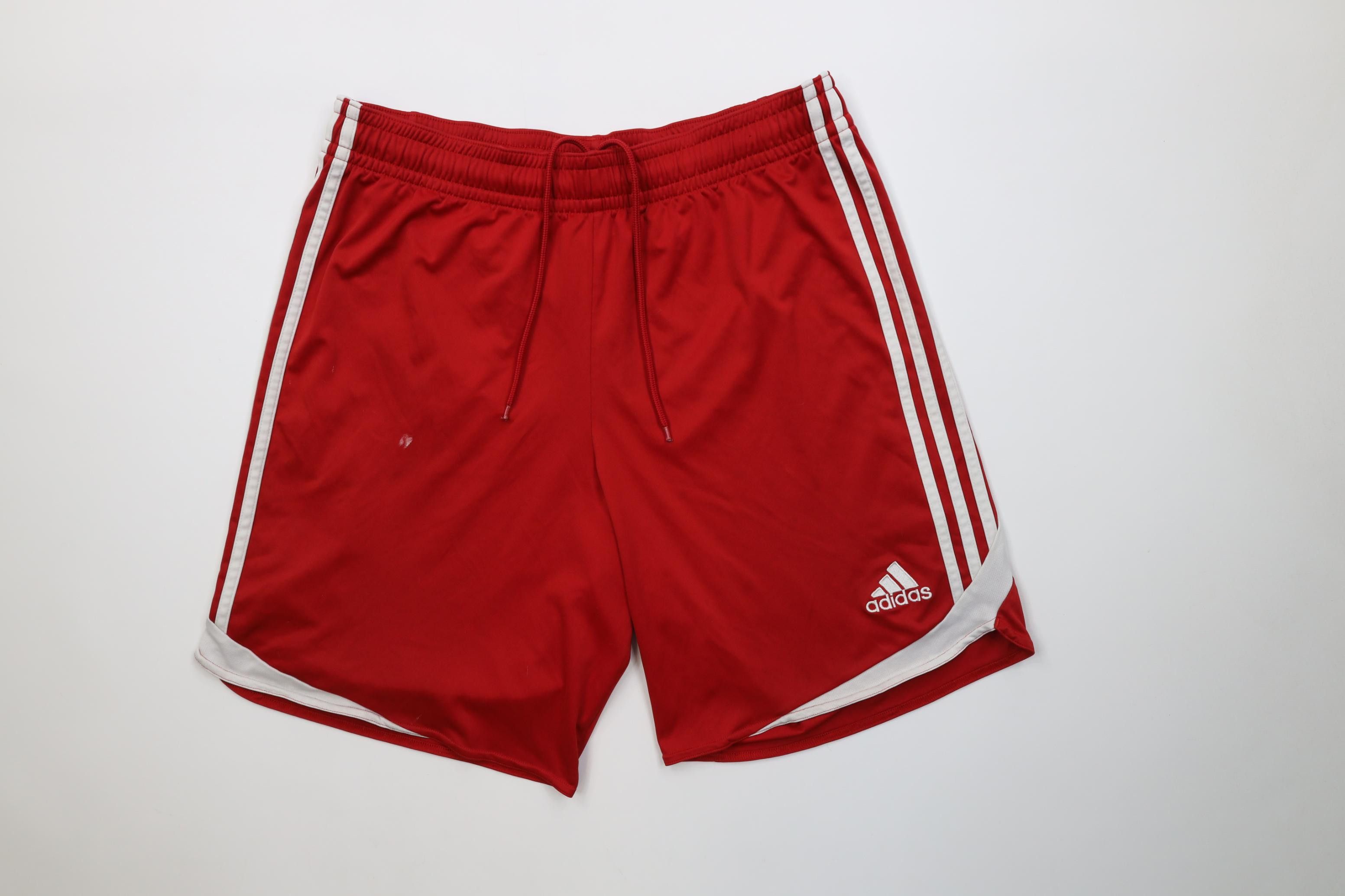 Adidas Vintage Y2K Adidas Running Jogging Soccer Shorts Red Striped Size US 34 / EU 50 - 1 Thumbnail