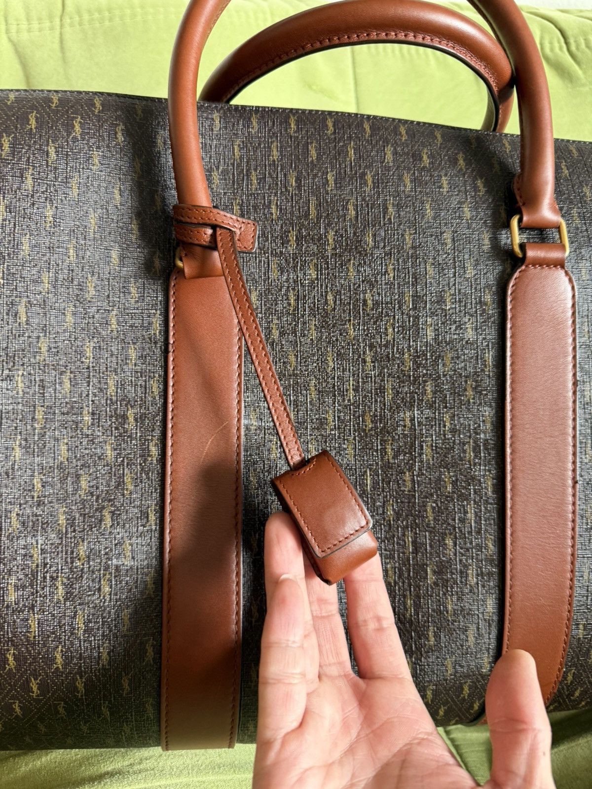Saint Laurent Paris $2200 48H Monogram Duffle Bag Size ONE SIZE - 3 Thumbnail