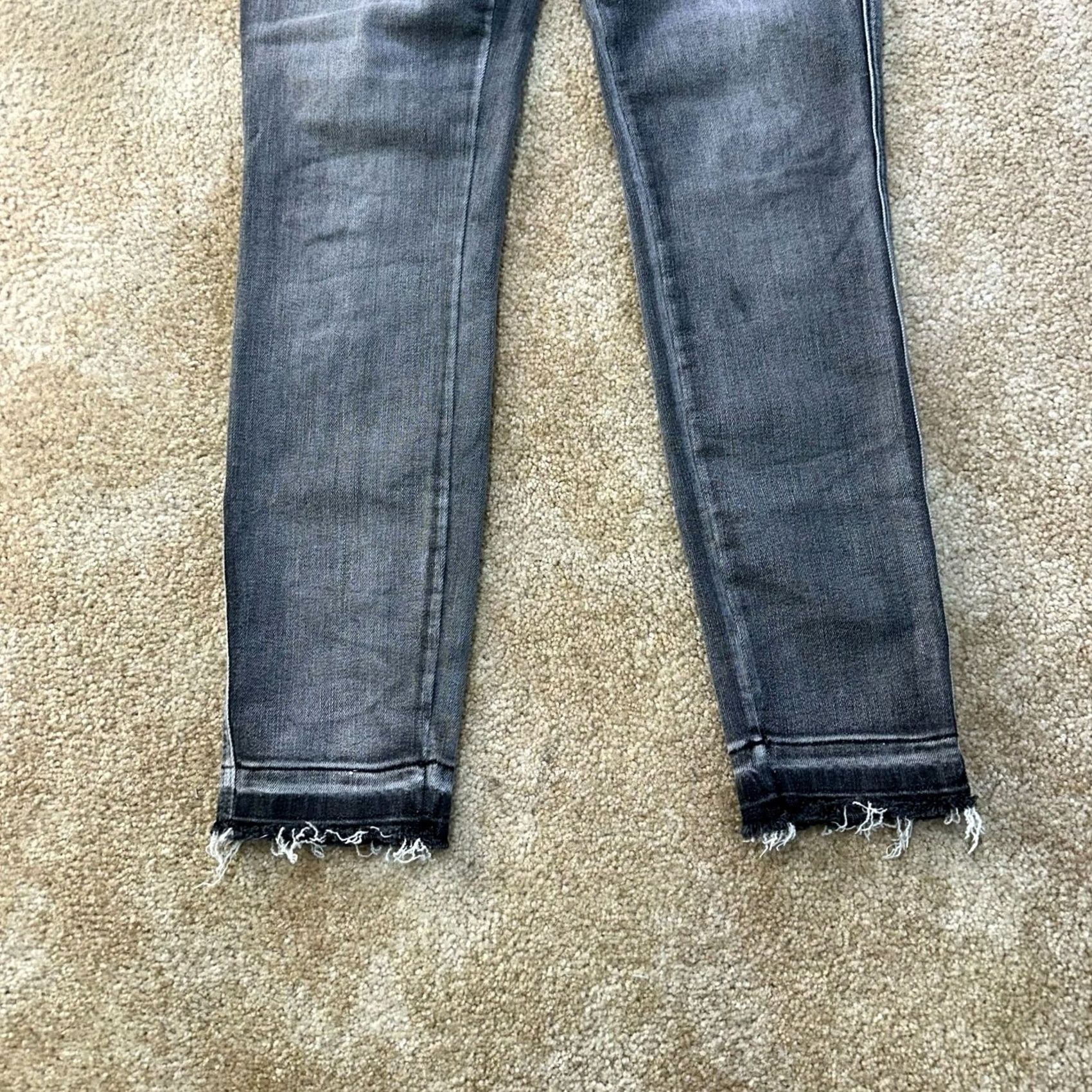 Vintage Judy Blue Jeans Women's Skinny High Rise 11/30 Gray Denim Stretch 5-Pocket Slim Retro? Size 32" / US 10 / IT 46 - 2 Thumbnail