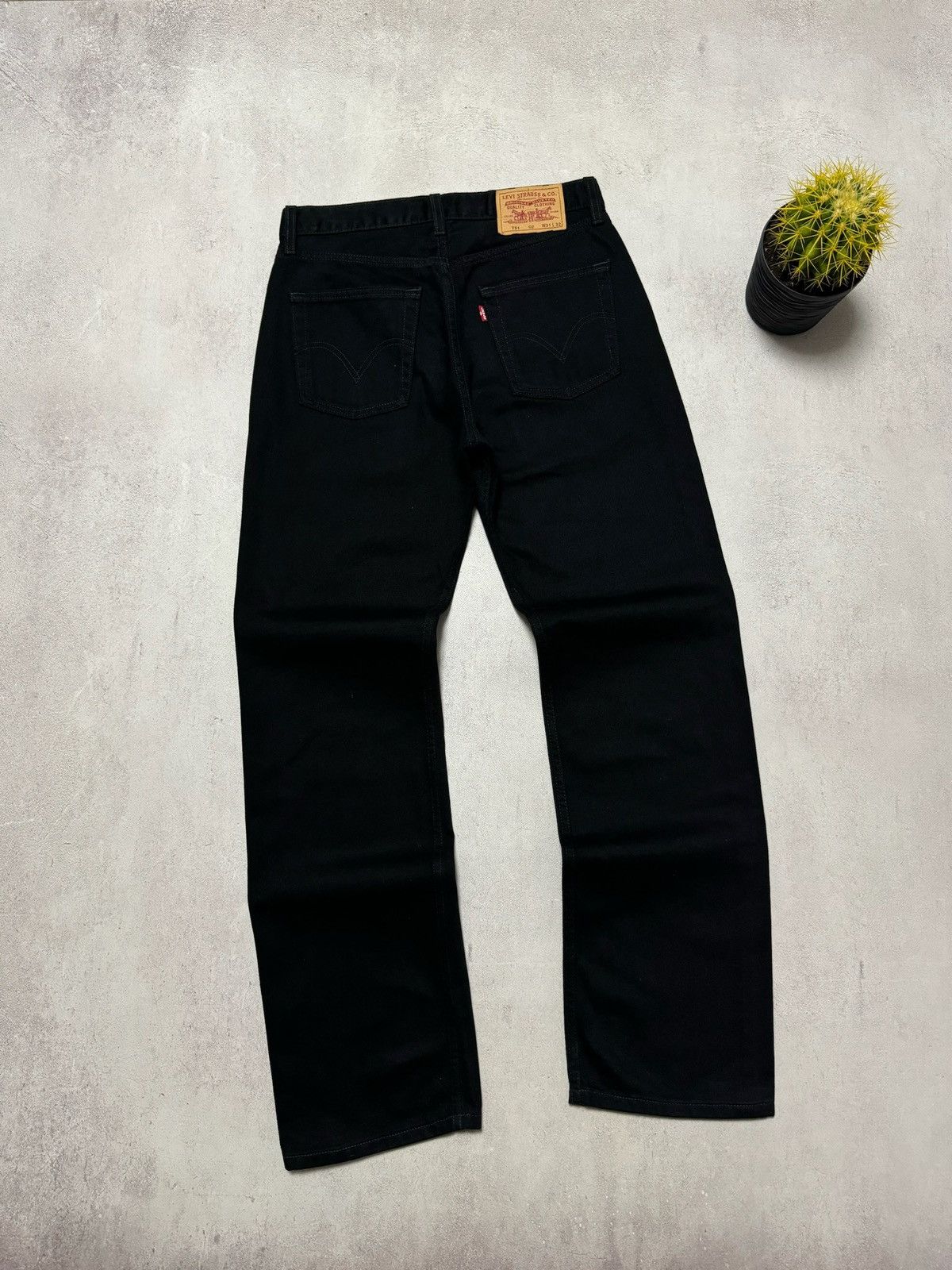 Levi's × Vintage Vintage Levis 751 Jeans Denim Pants Straight Black Y2K 90s Size US 32 / EU 48 - 1 Thumbnail