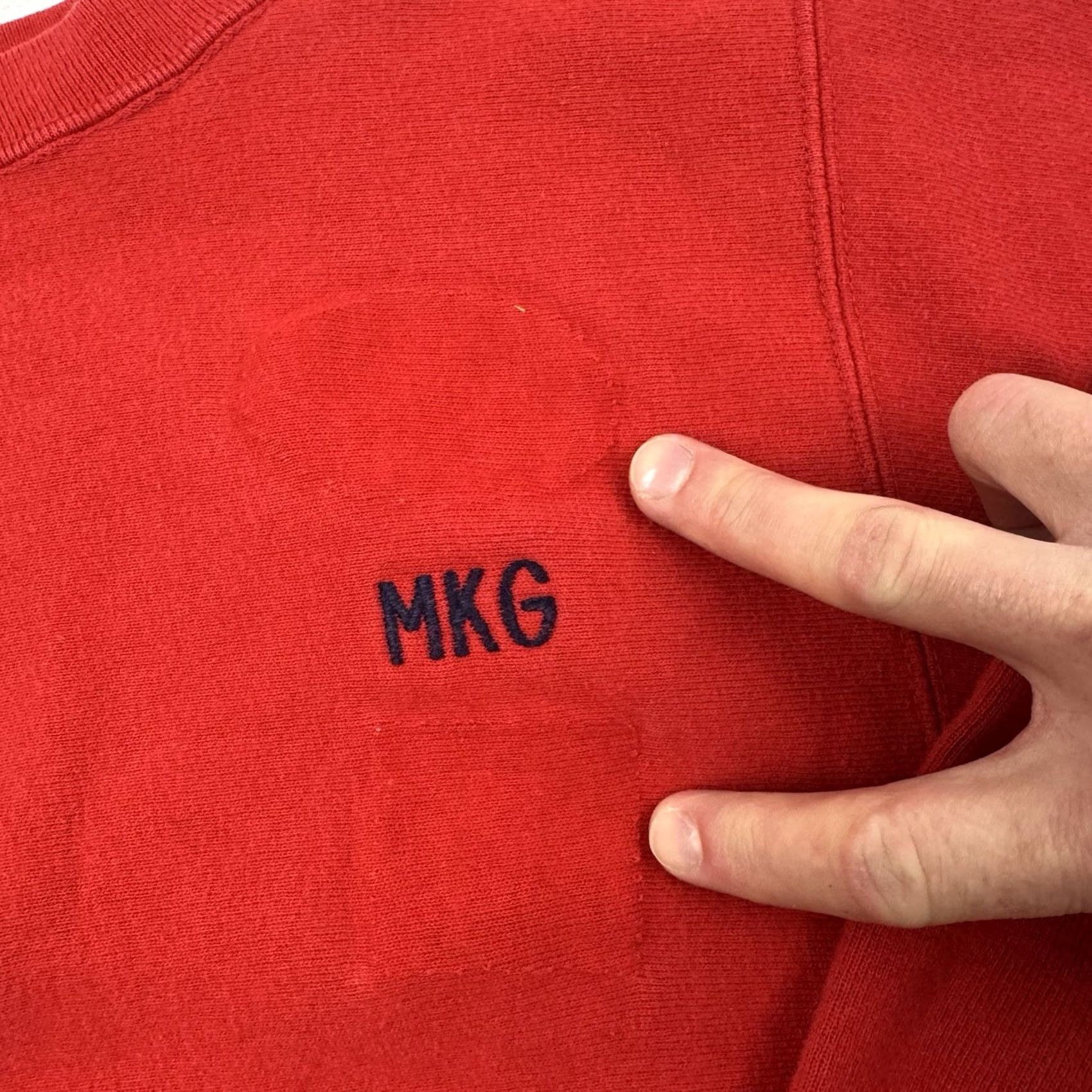 Champion VINTAGE Champion Sweatshirt Reverse Weave Crew Neck Adult Medium Red 80s USA Sweatshirt Mens Size US M / EU 48-50 / 2 - 3 Thumbnail