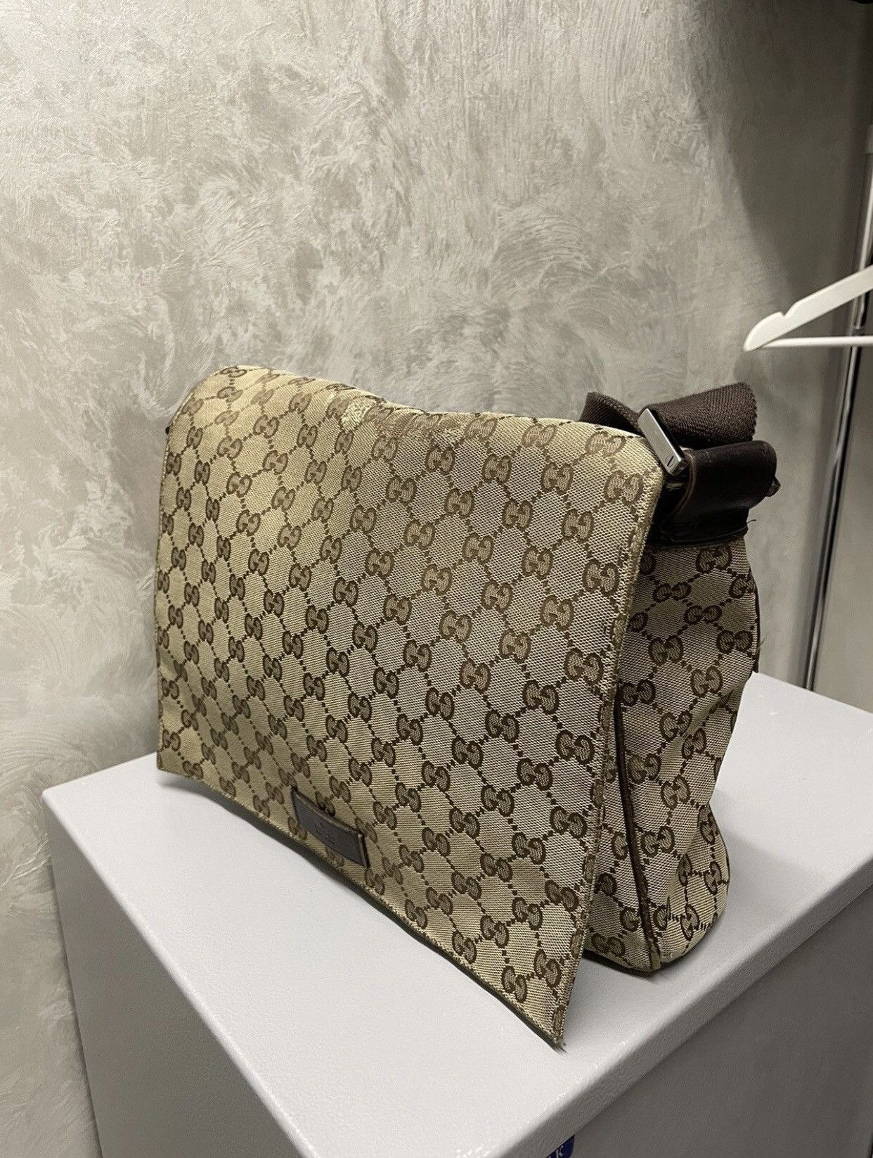 Gucci × Vintage 🔥Gucci vintage Monogram big messenger /shoulder Bag 🔥 Size ONE SIZE - 3 Thumbnail